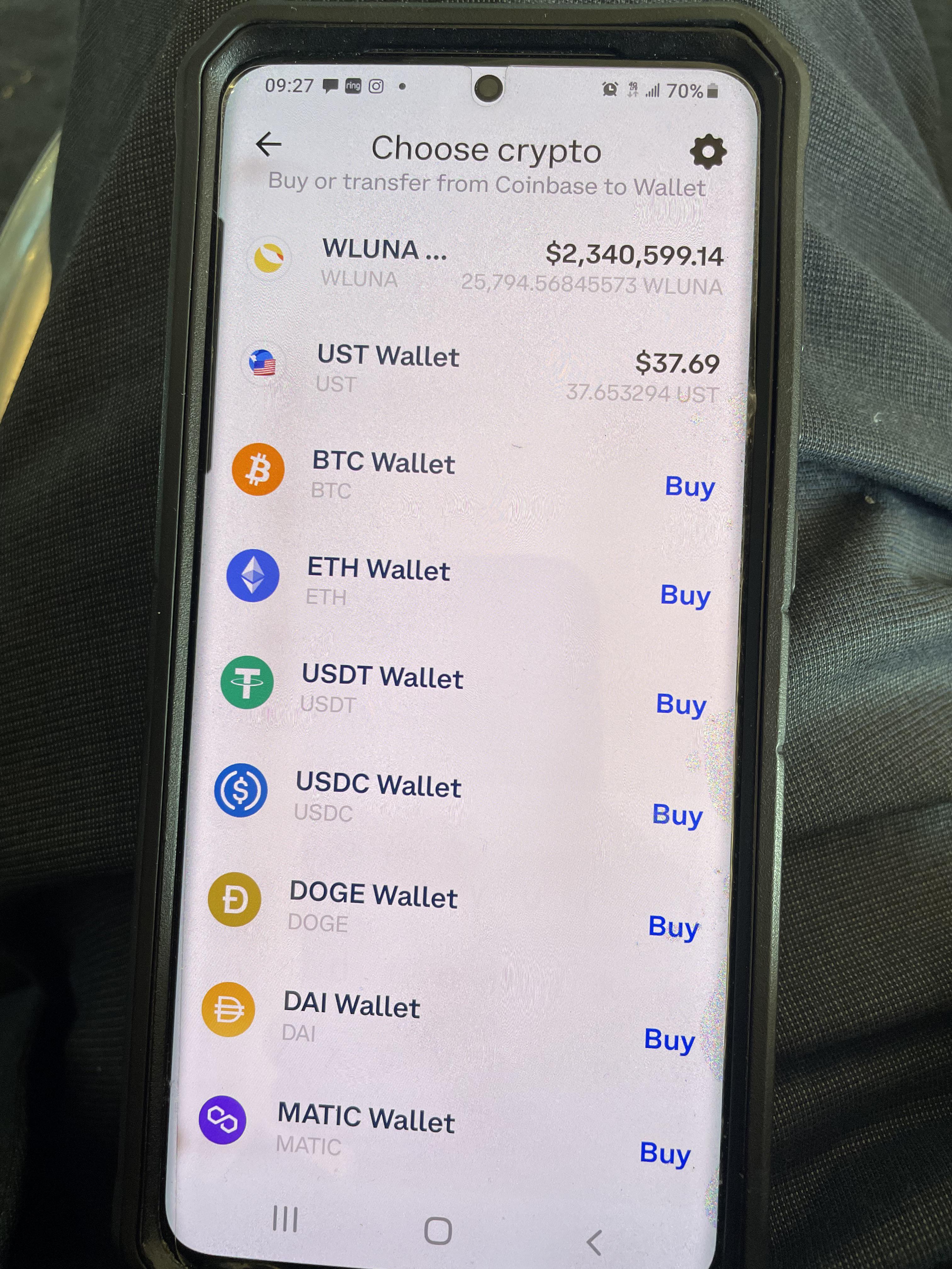 WLUNA PRICE. For some reason, my WLUNA is showing 90.74 each. r