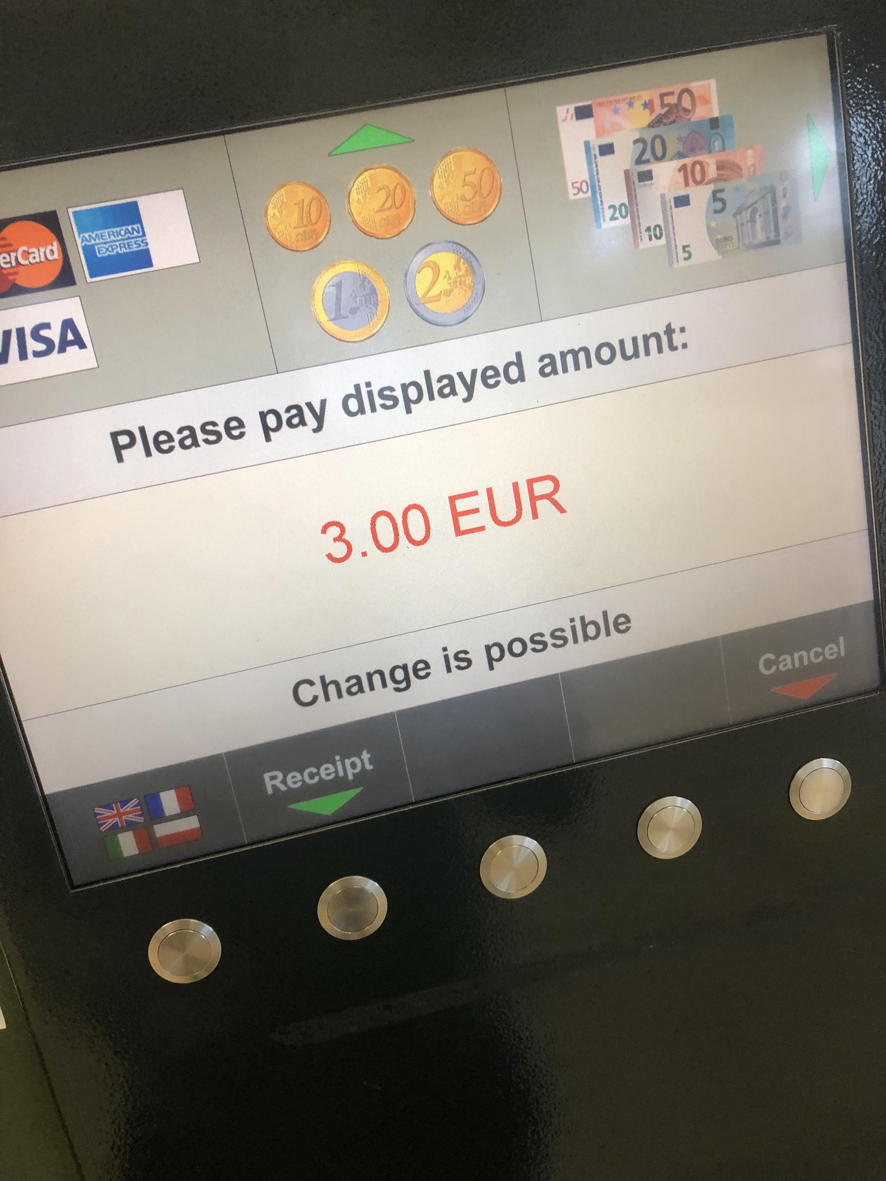 The parking ticket pay machine at Dublin airport should run for office
