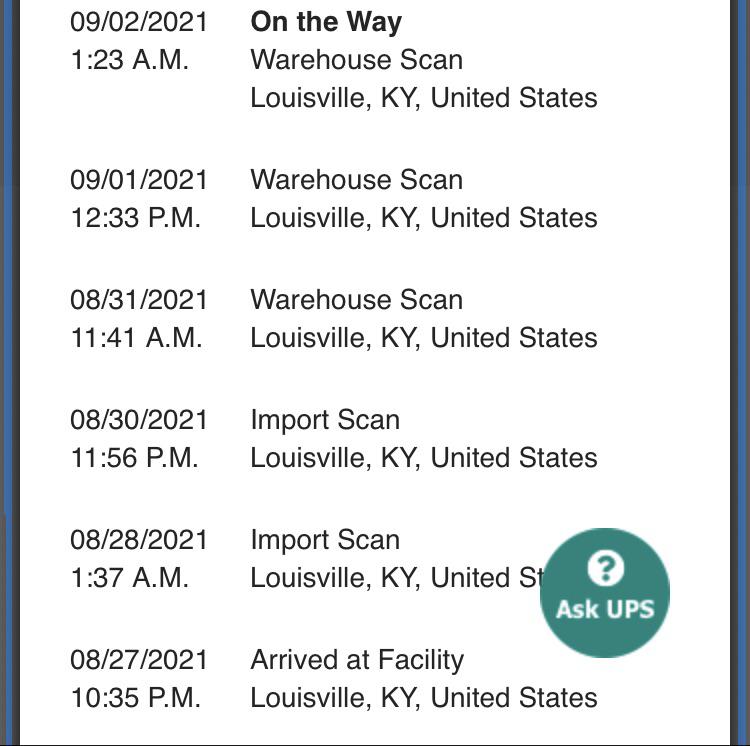 My package has been “on the way” at the same facility for several days