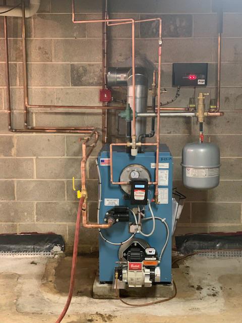 Install for the day. 105,000 BTU OIL boiler summer/winter hook up. Argo