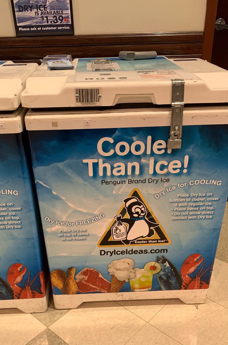 My neighborhood Harris Teeter sells dry ice. r/mildlyinteresting