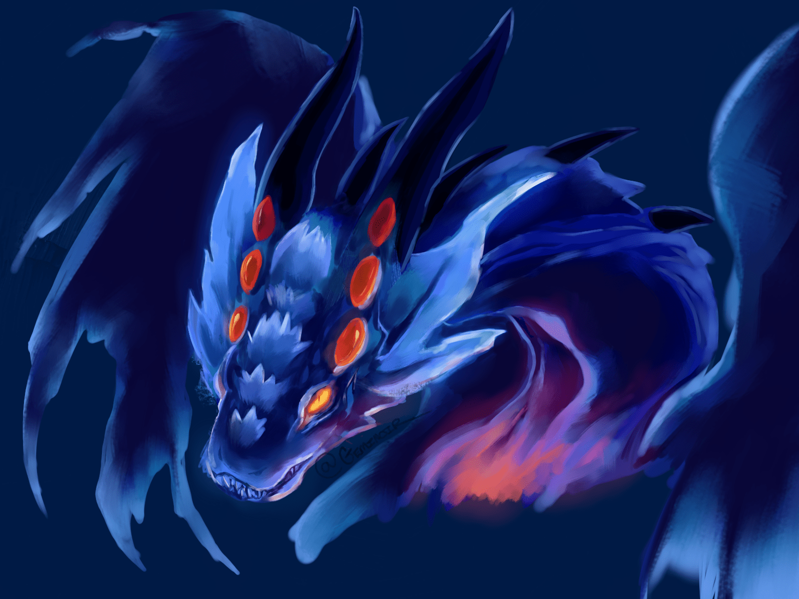 Xeno'Jiiva Art by me! r/MonsterHunterWorld