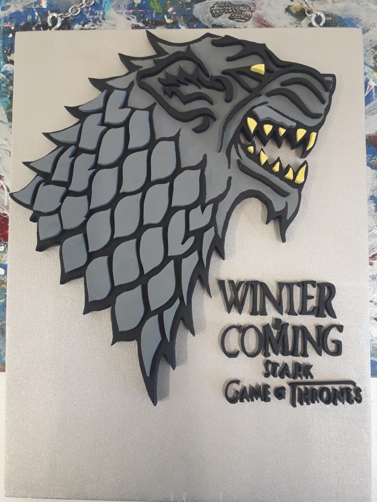 [NO SPOILERS] The Stark logo is finished! Just gotta glue