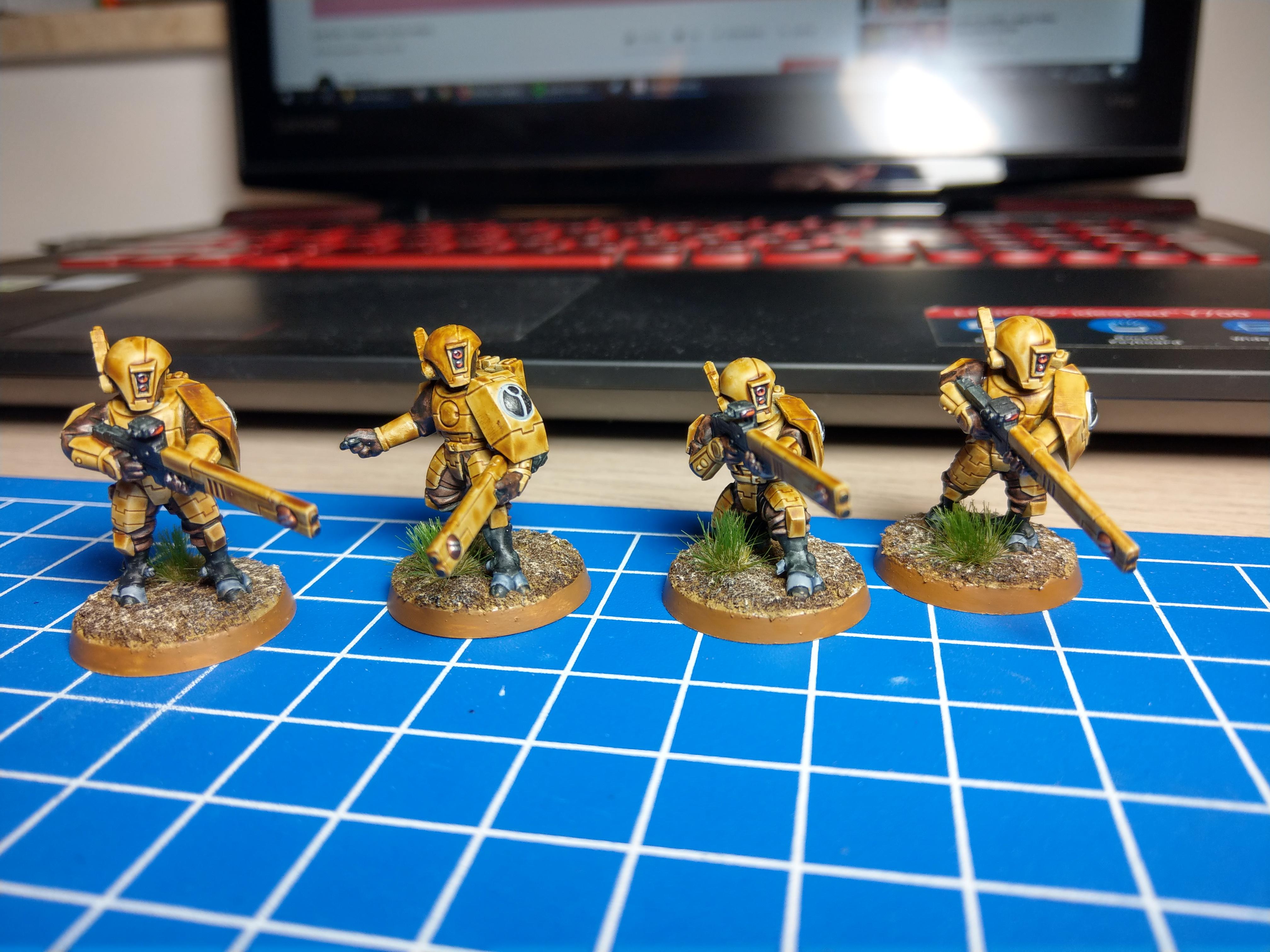 First Tau models painted, mostly contrast. What do you guys think? r