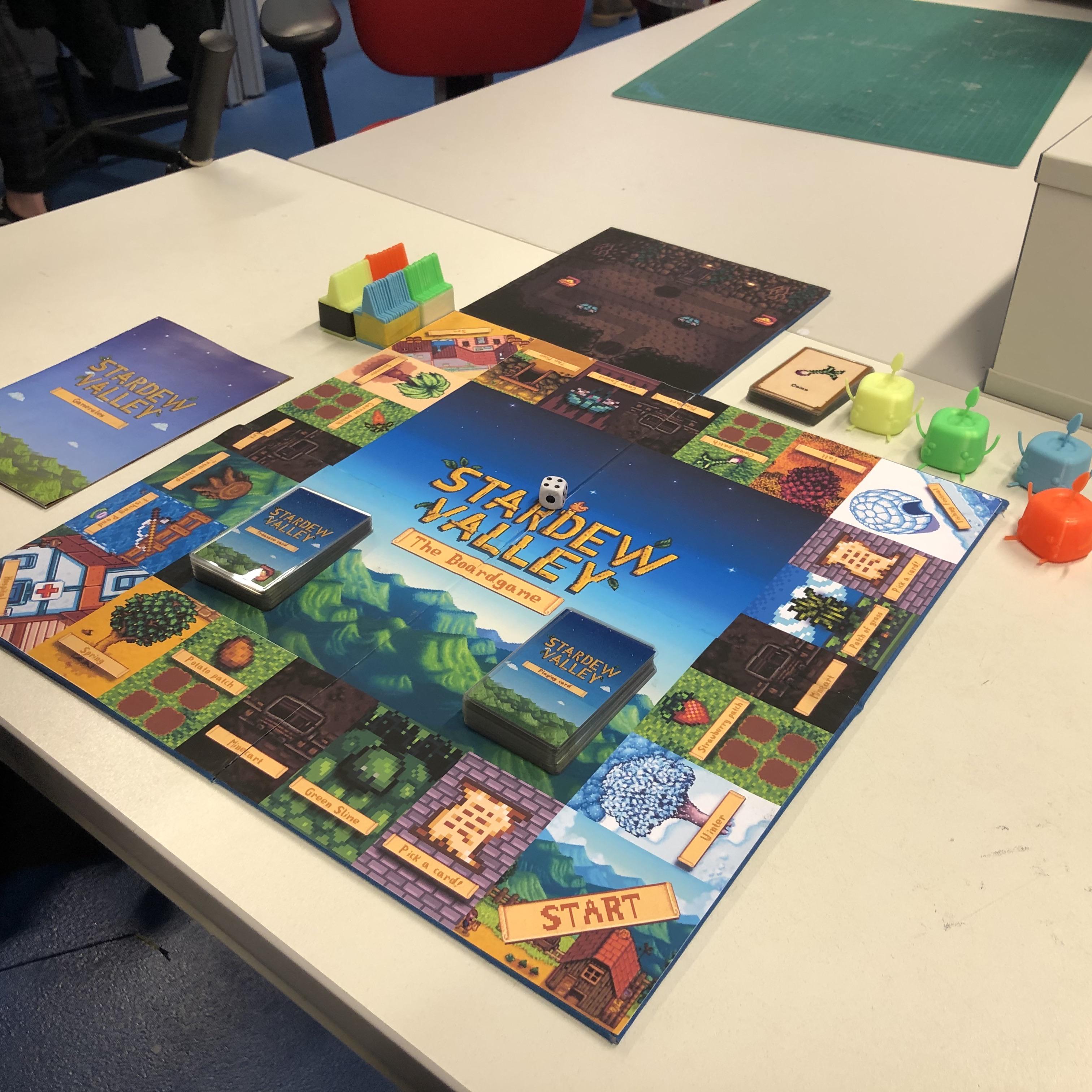 Stardew Valley board game we made for a school project ) StardewValley
