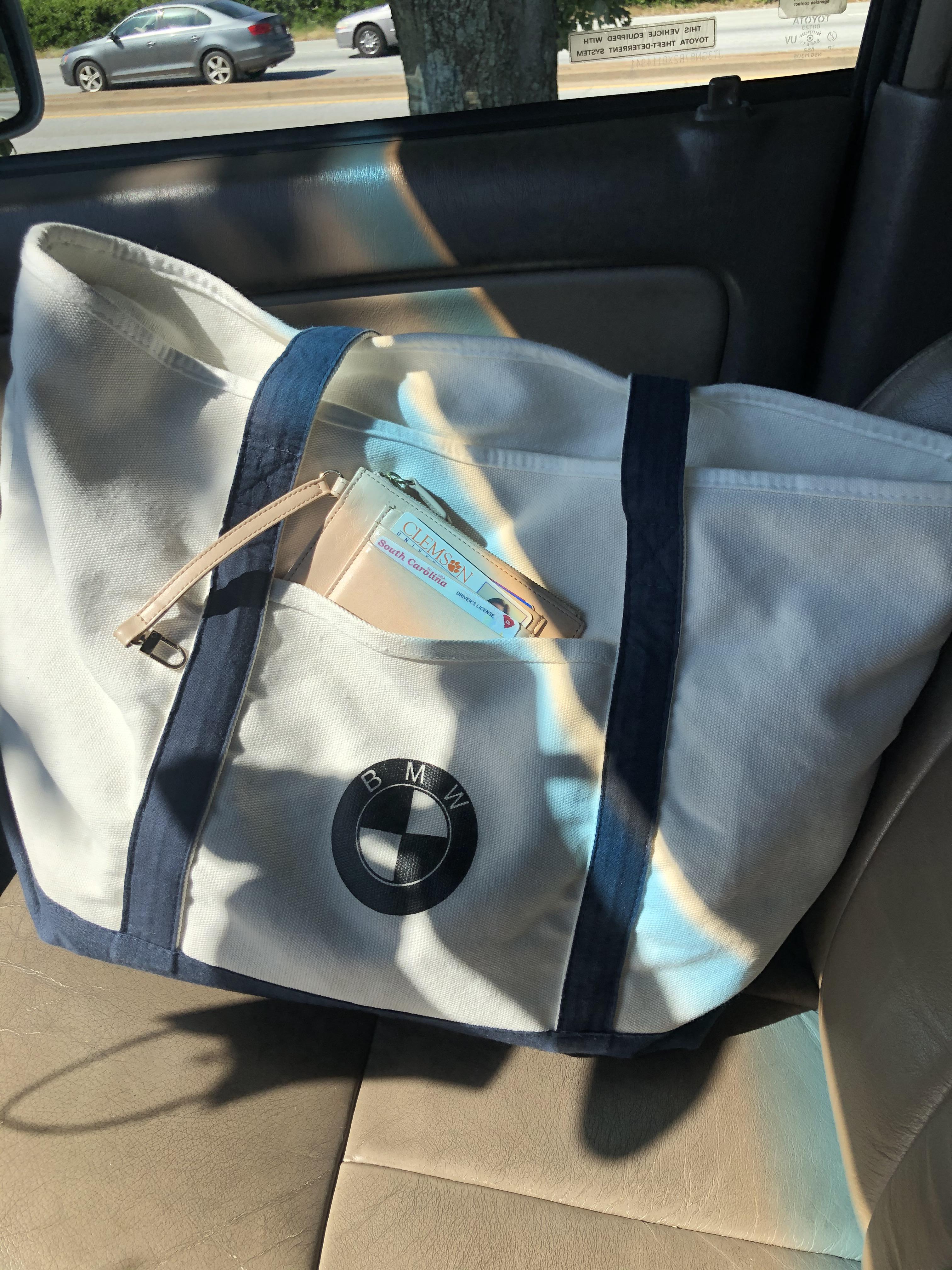 Best way to cover up logo on this canvas bag? Buying a patch...sew or