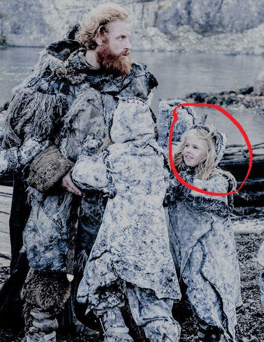 Tormund with his kids from brienne ( Season 8 Leak