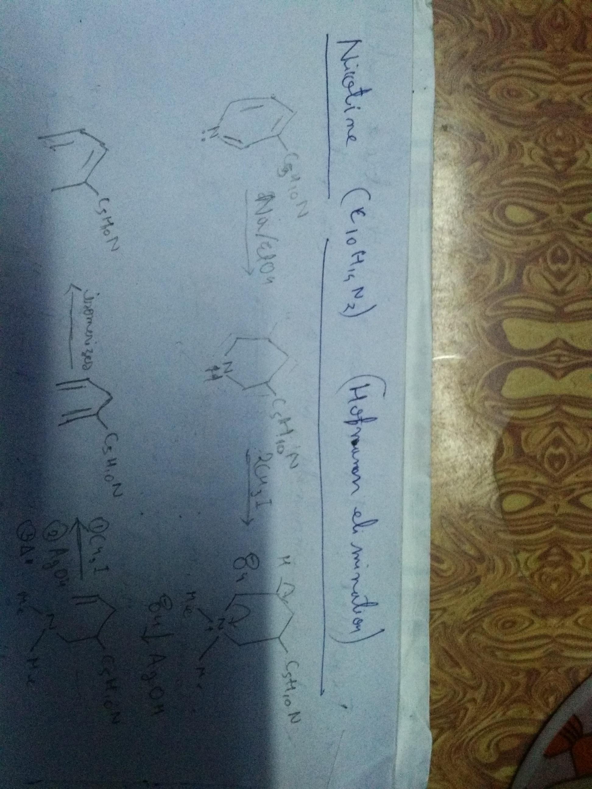 Hofmann exhaustive methylation of nicotine....is it correct? r/chemhelp