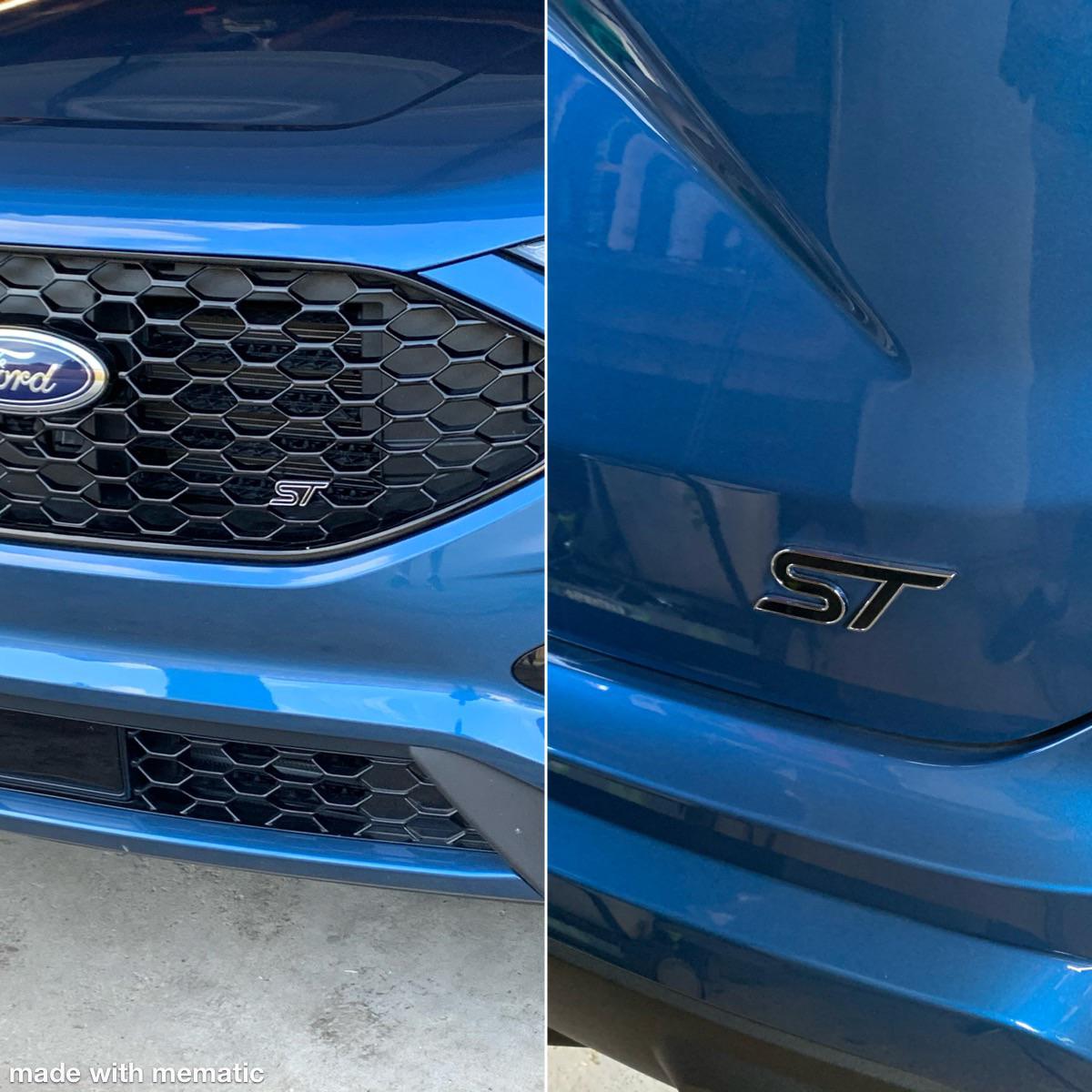 Replaced the red ST badges fir black badges. On the fence if I like it