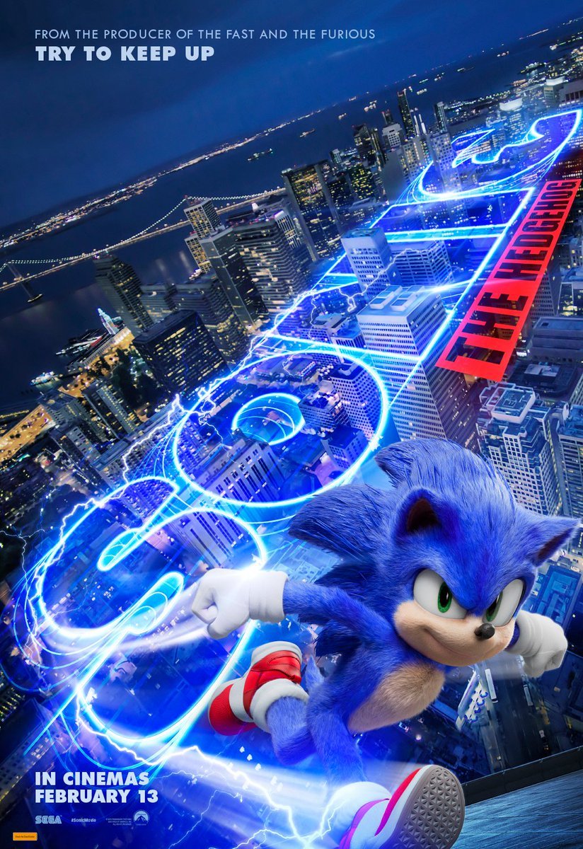 Another new Sonic Movie poster! SonicTheHedgehog