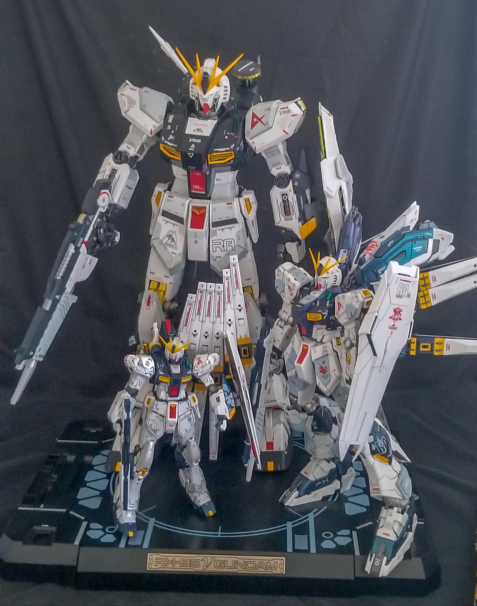 Nu Gundam 1/60, 1/100 and 1/144 Scale r/Gunpla