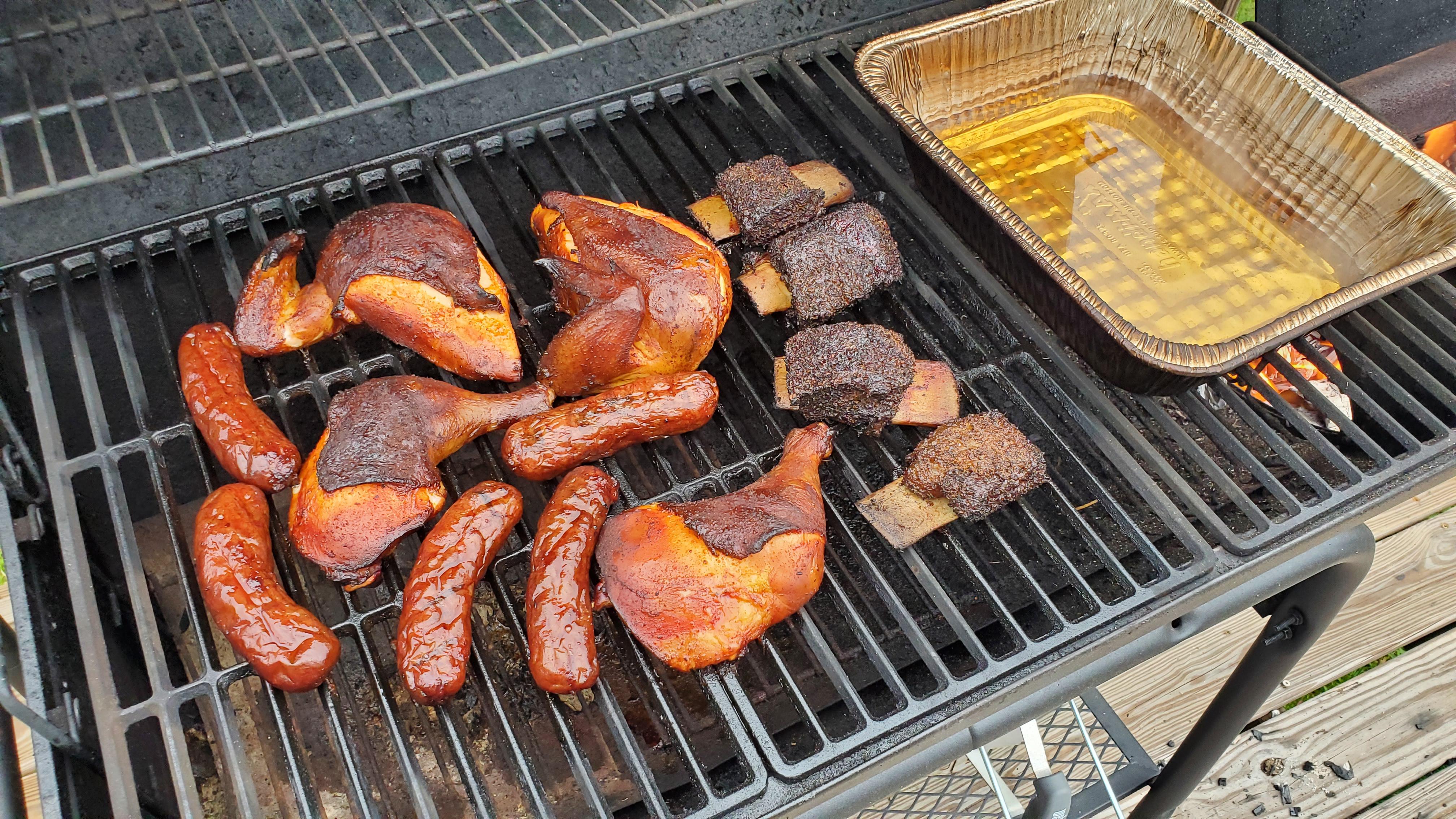 Tried out all my new Meat Church rubs. Short ribs with Holy Cow, and