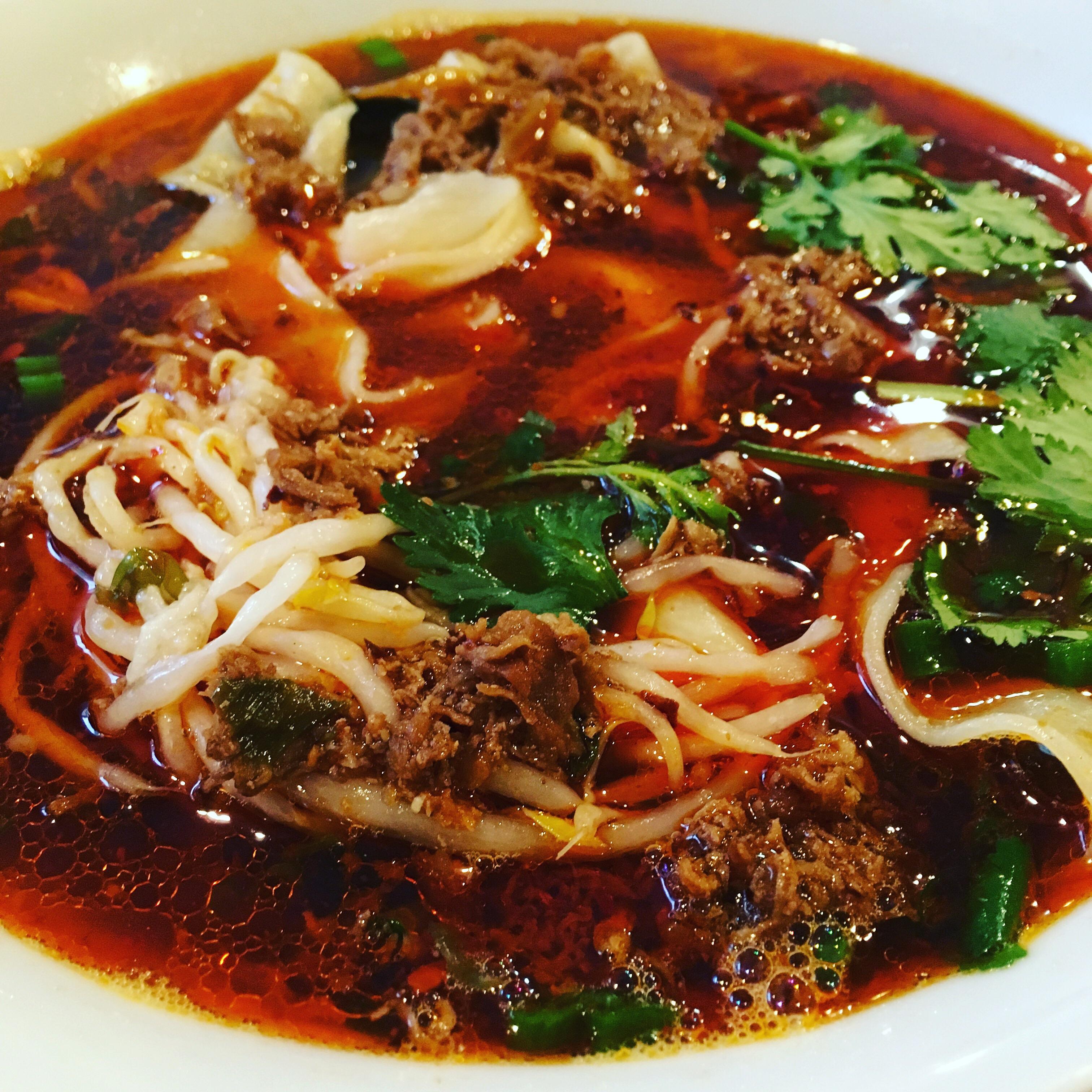[i ate] spicy lamb cumin with hand torn noodles and soup r/food