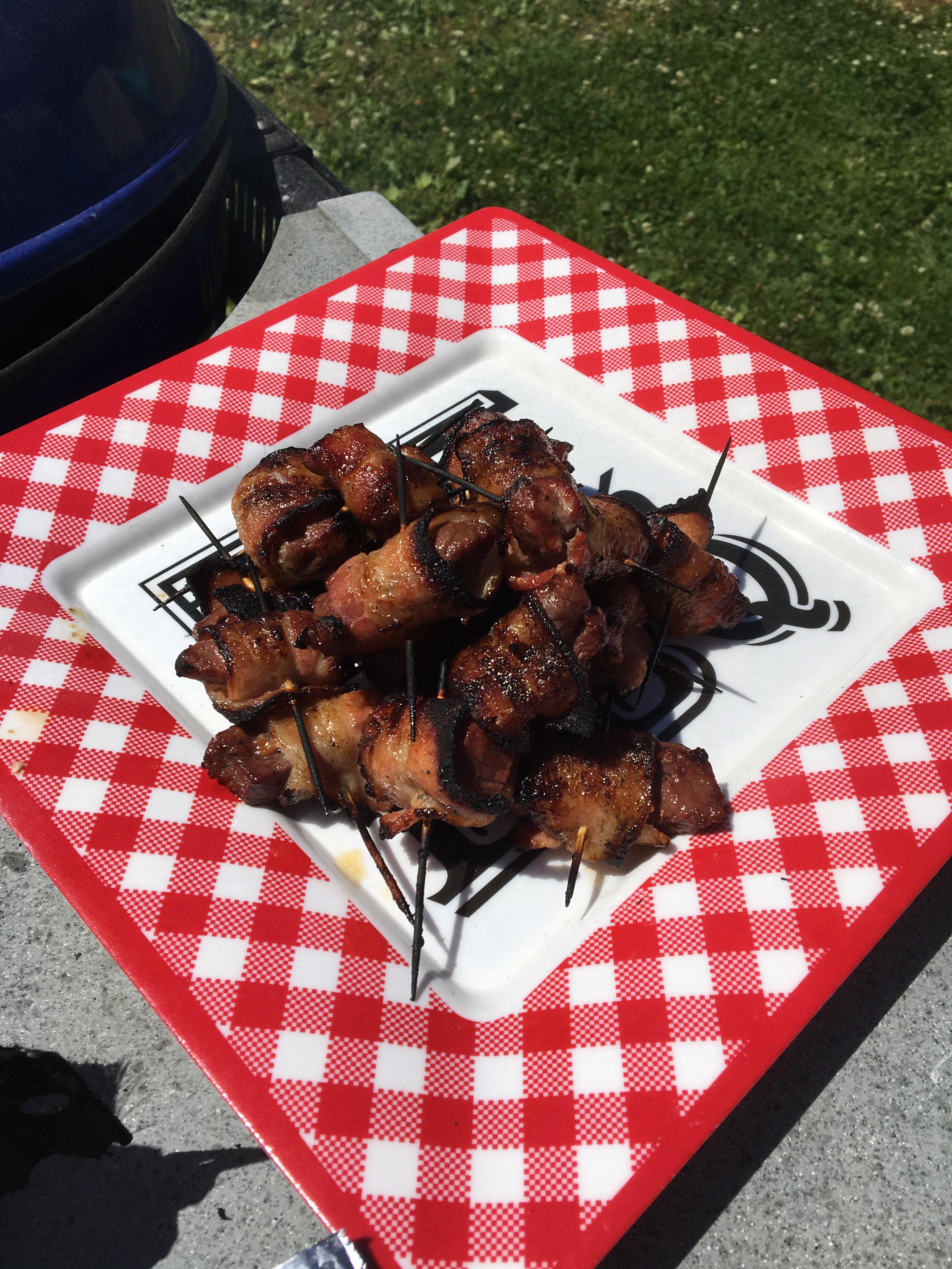 [Homemade] Venison wrapped in bacon r/food