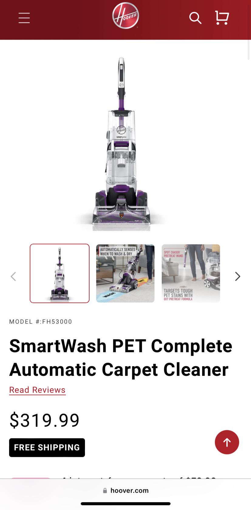 Are any of the Hoover or Bissell residential carpet cleaners on the
