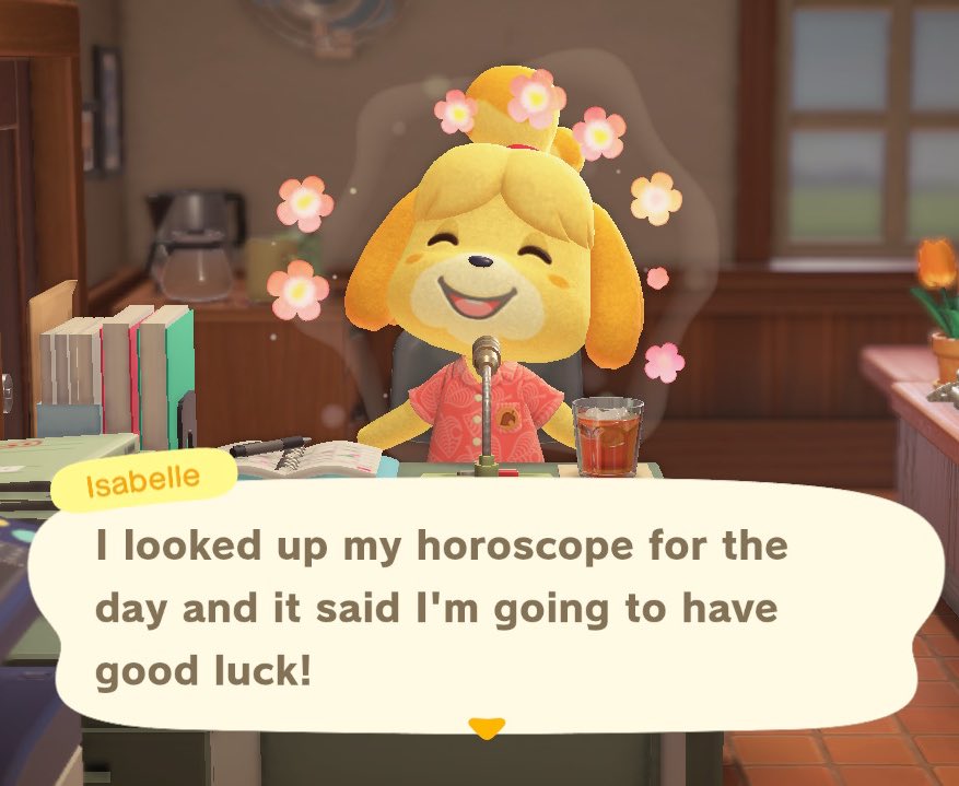 What star sign is Isabelle that her horoscope is always promising good