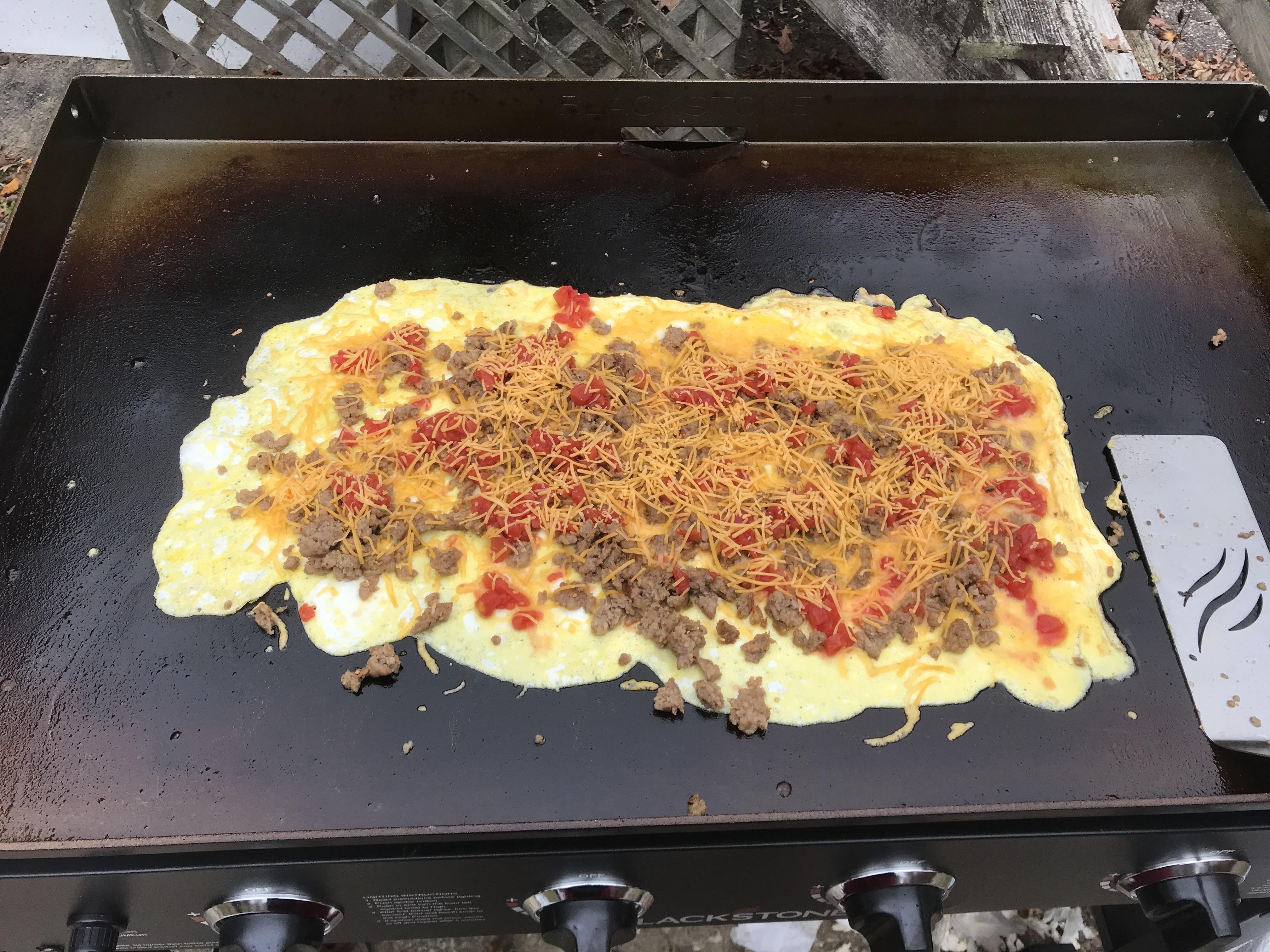 Monster omelette on the Blackstone! r/grilling