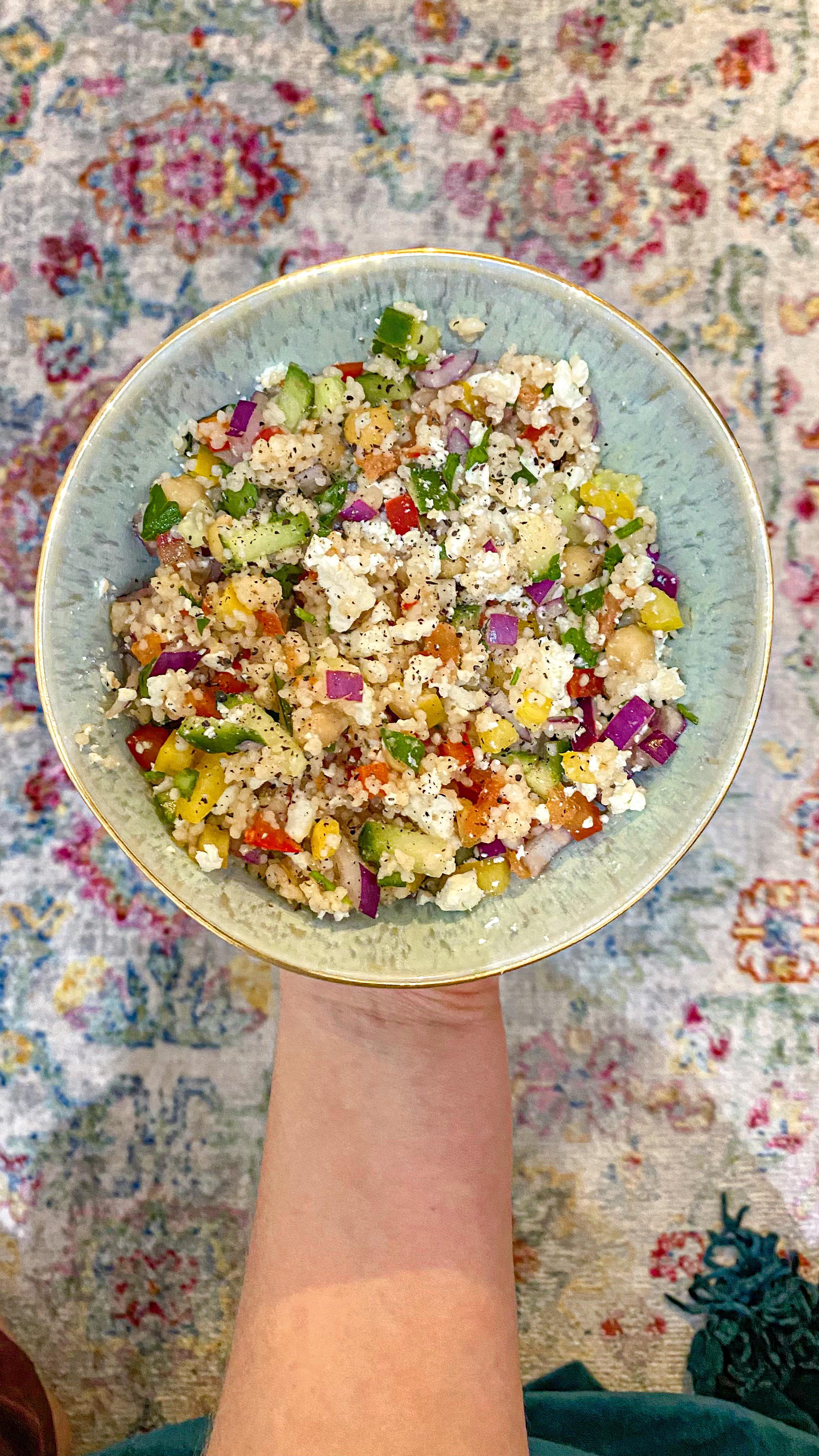 Mediterranean Couscous, 350 calories r/1200isplenty