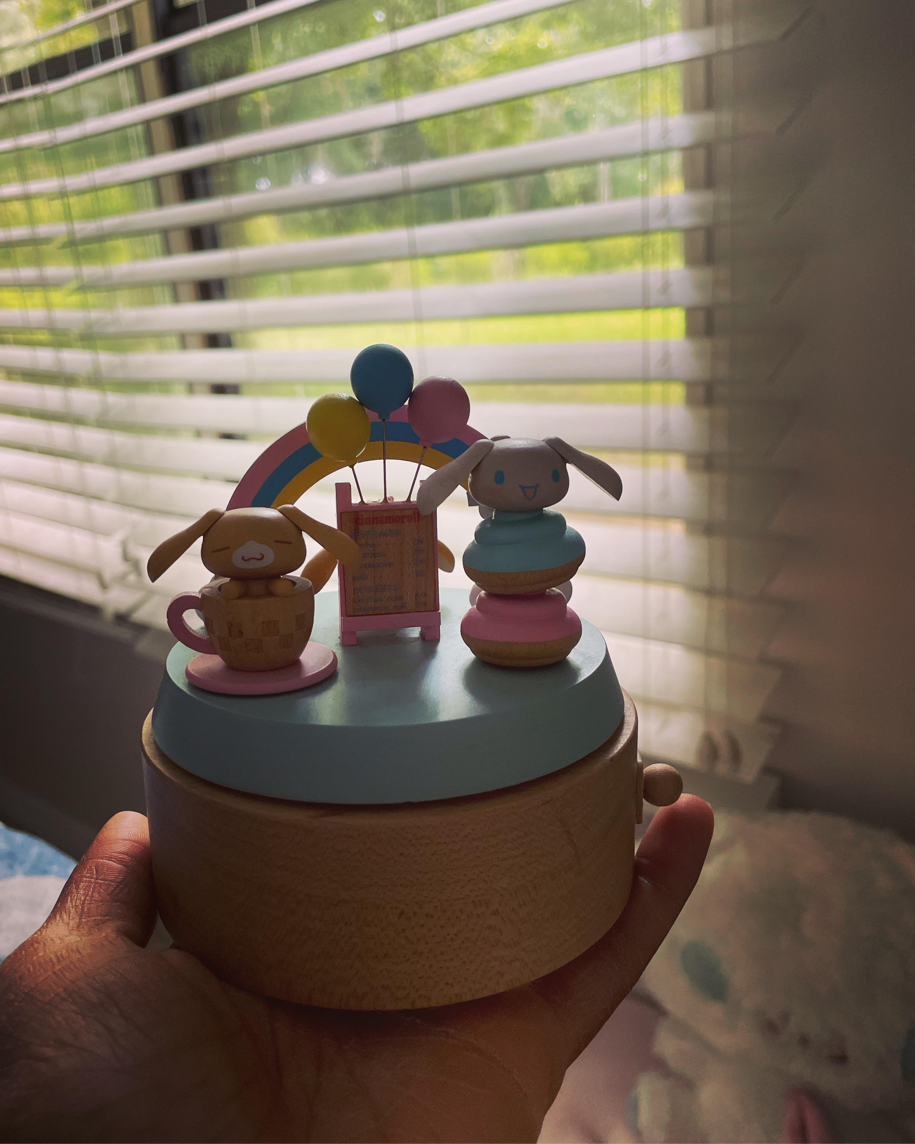Cinnamoroll wooden music box that I got from few months back r/sanrio