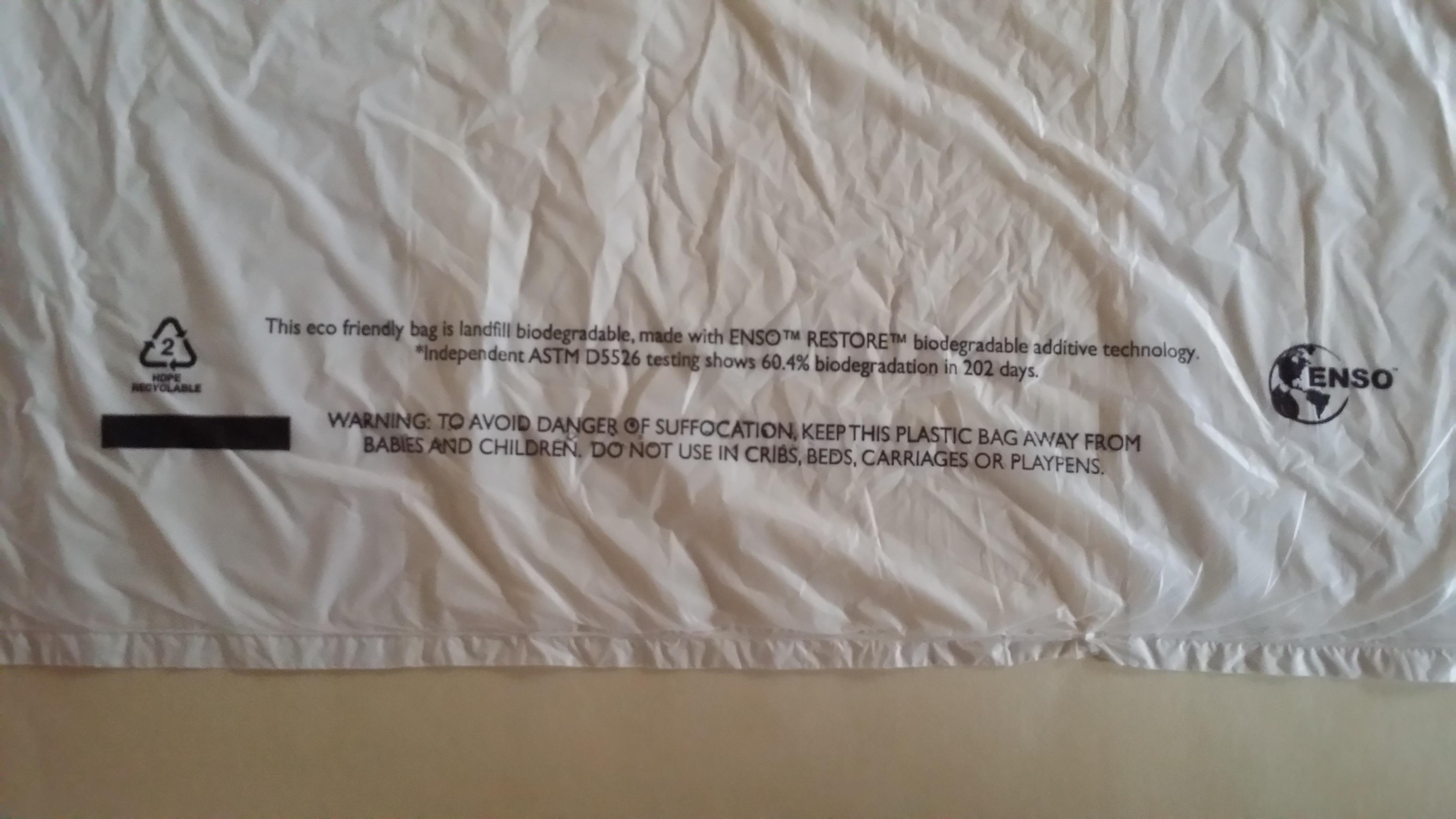 This is the first biodegradable bag that I have noticed since those