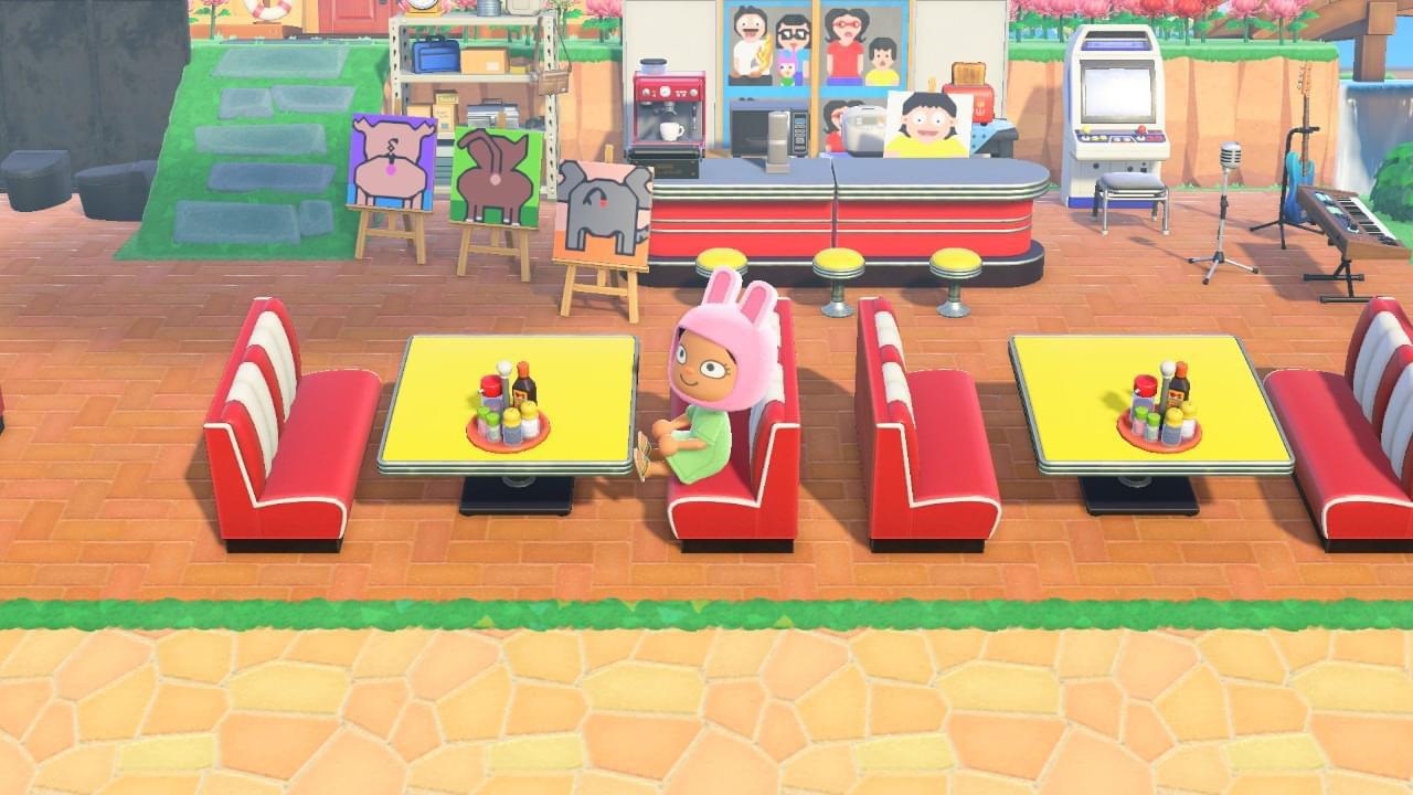 Bob’s Burgers Diner recreated in Animal Crossing ) gaming