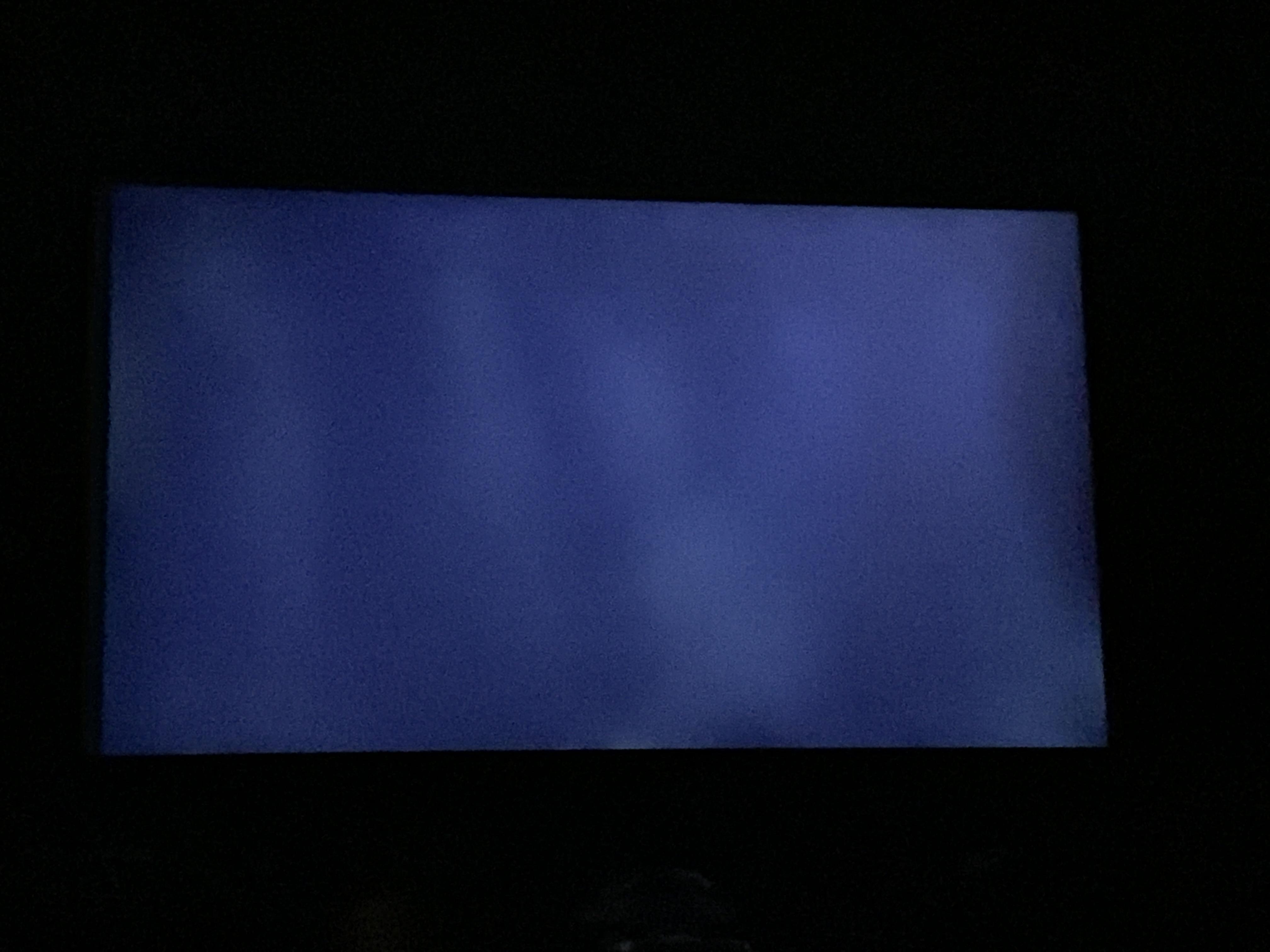 Getting these uneven areas of light when the TV is totally black or