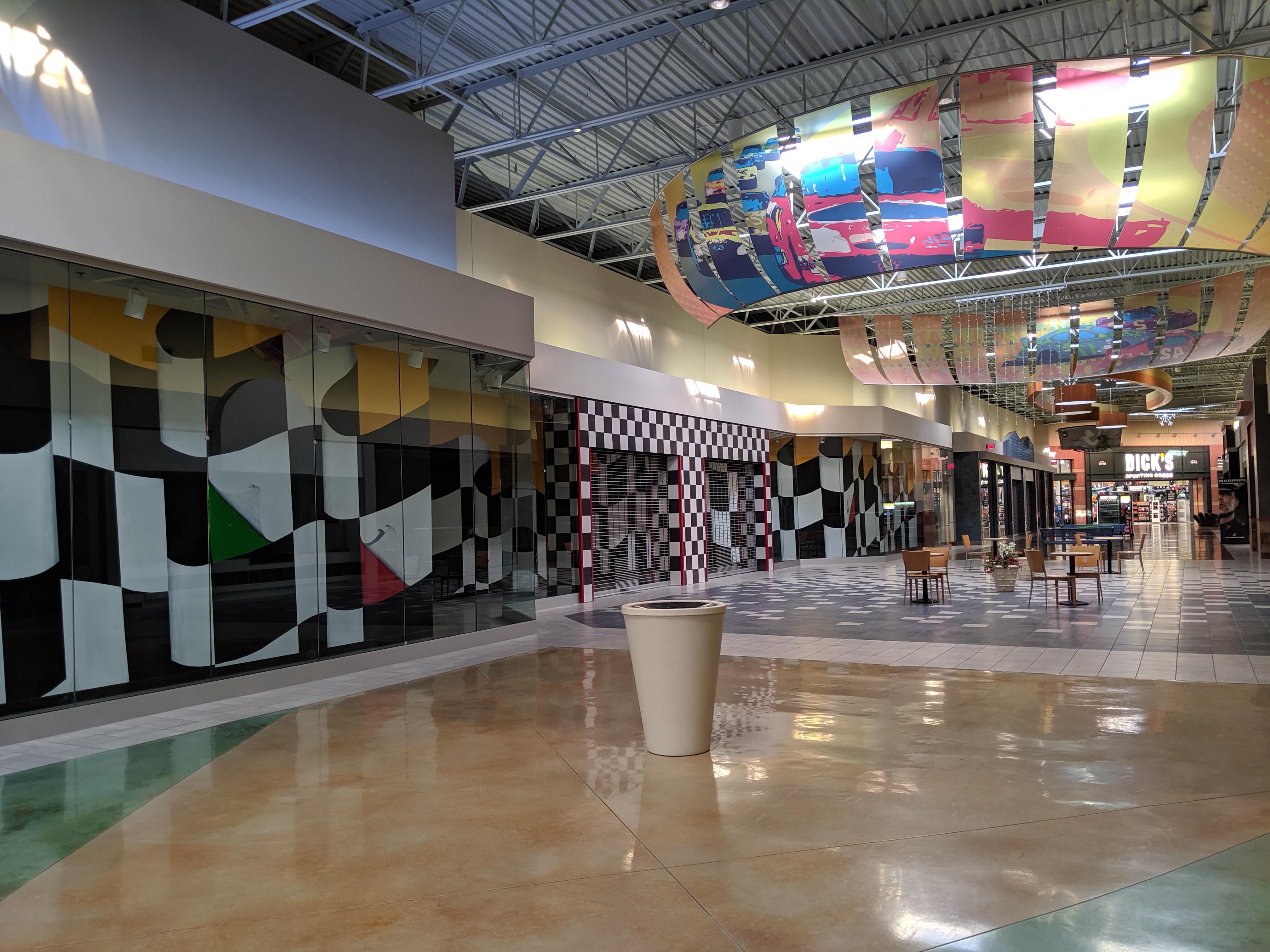 Entrance to the planned NASCAR Speedpark at the Galleria at Pittsburgh