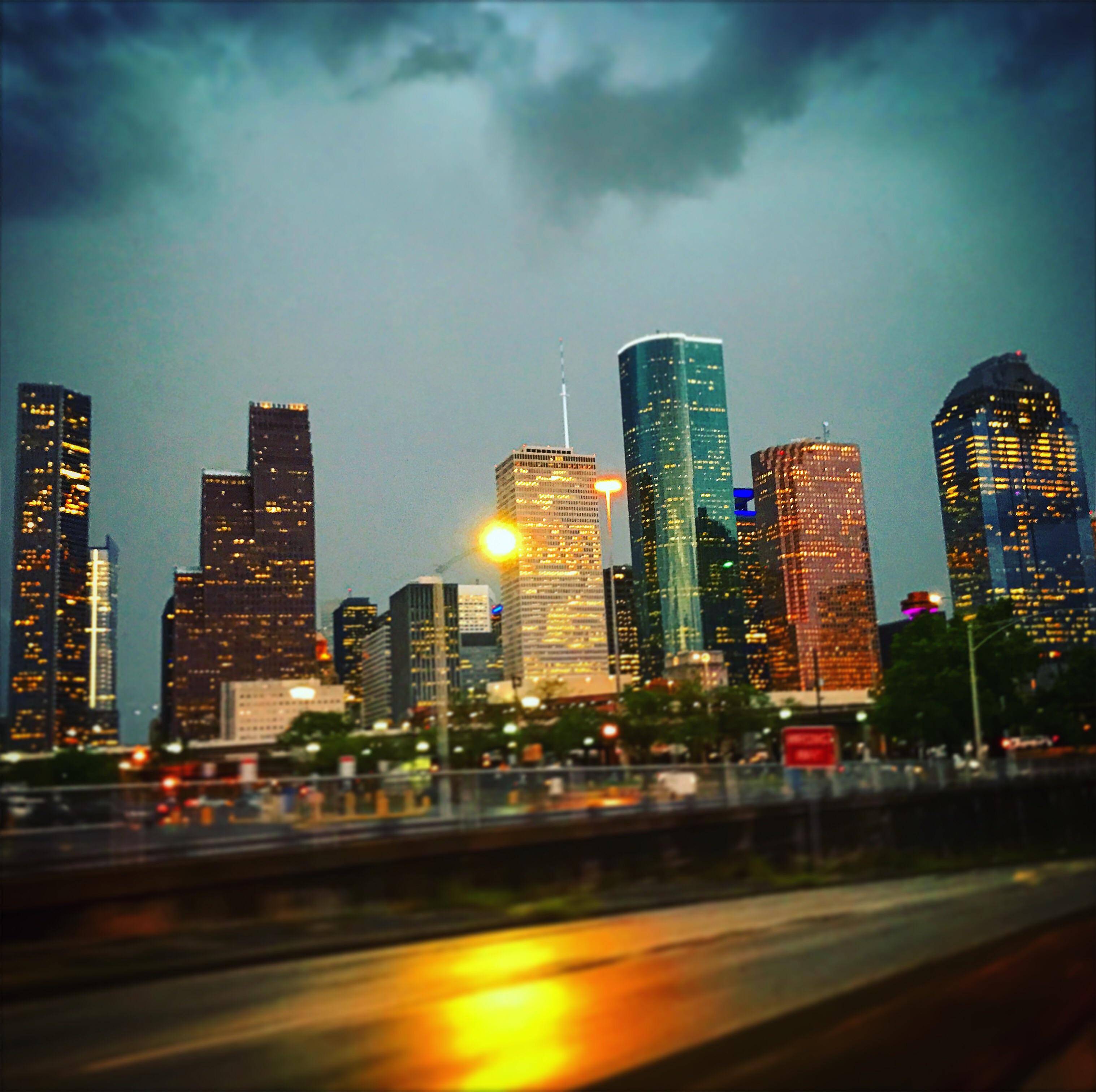 Downtown post rain r/houston