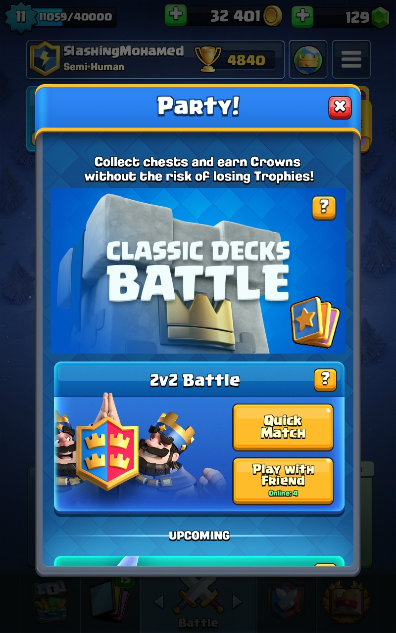 PETITION Add Classic Decks as a Party Mode! r/ClashRoyale