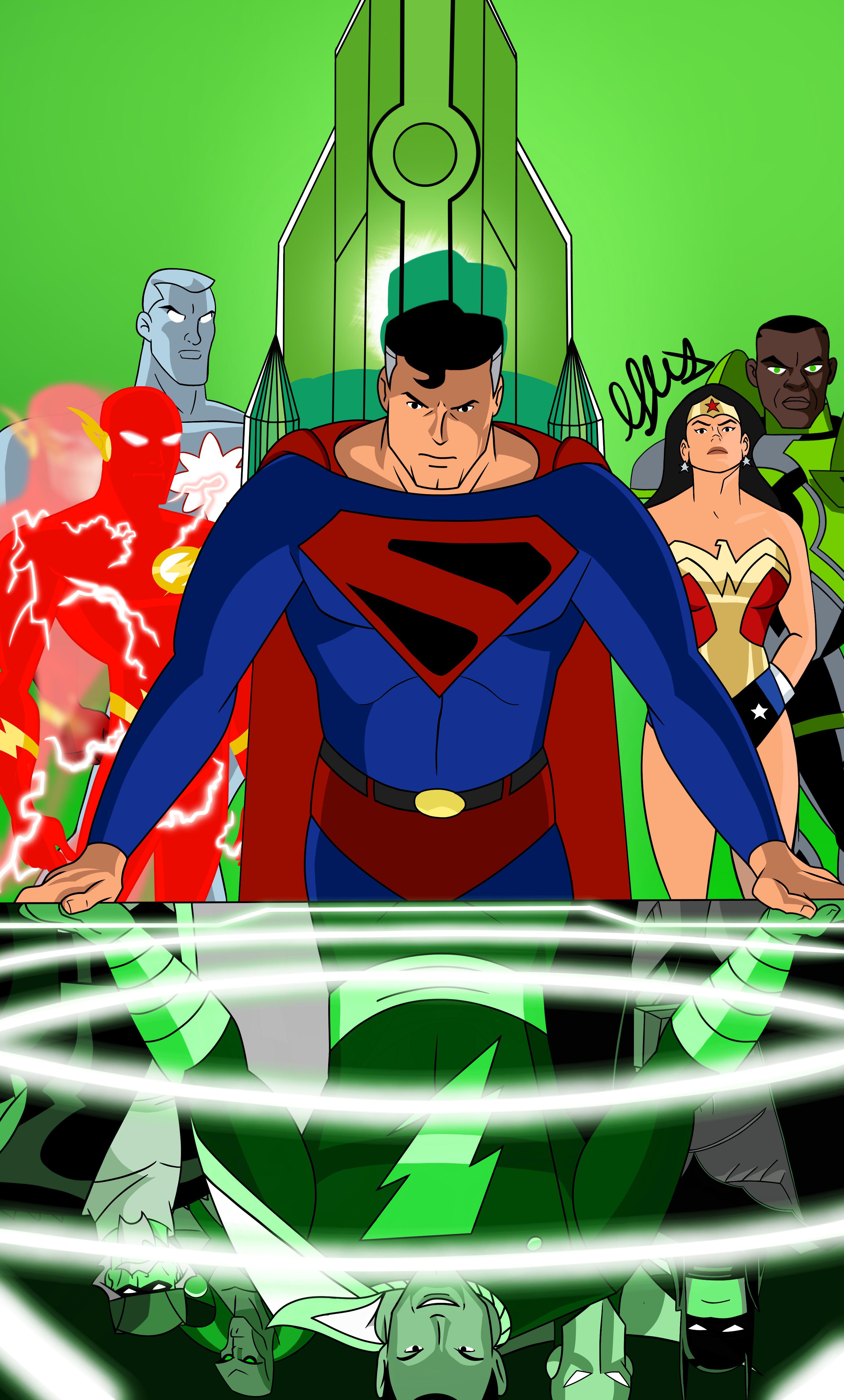 FANMADE DC’s Kingdom Come In the style of Bruce Timm Drawn and