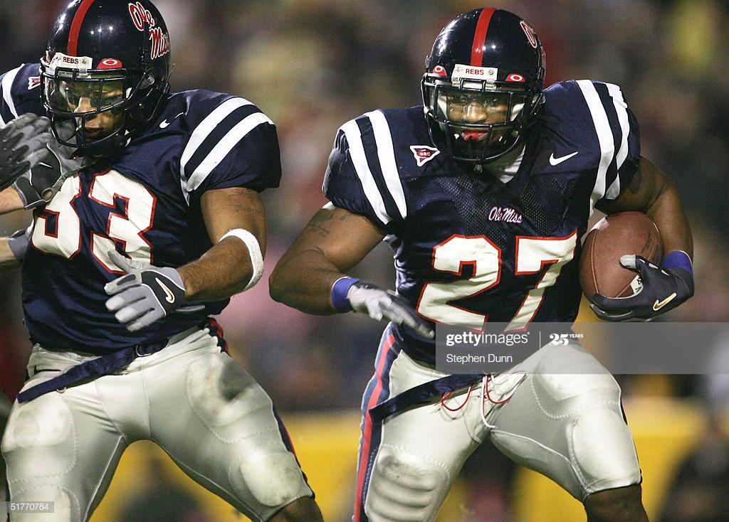 This is Random, But Wild Eli Manning's running back at Ole Miss was named Brandon Jacobs and