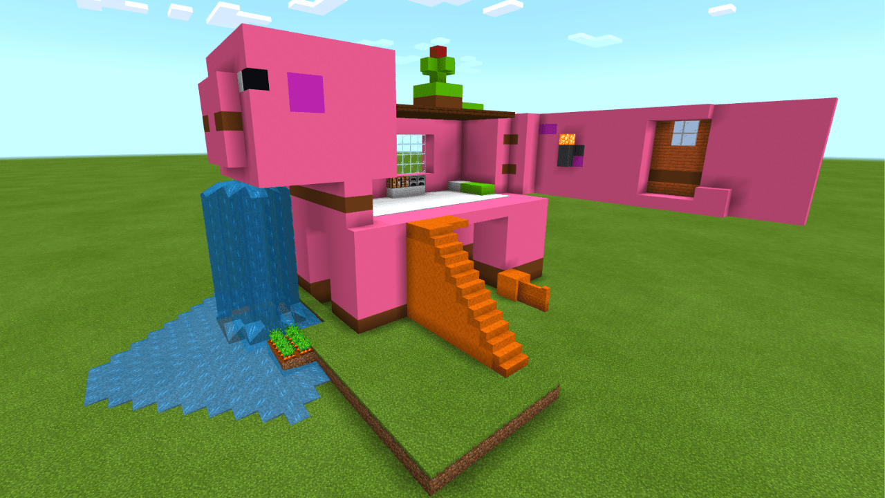 My new Pig house in Minecraft based on Lego design. What do you think