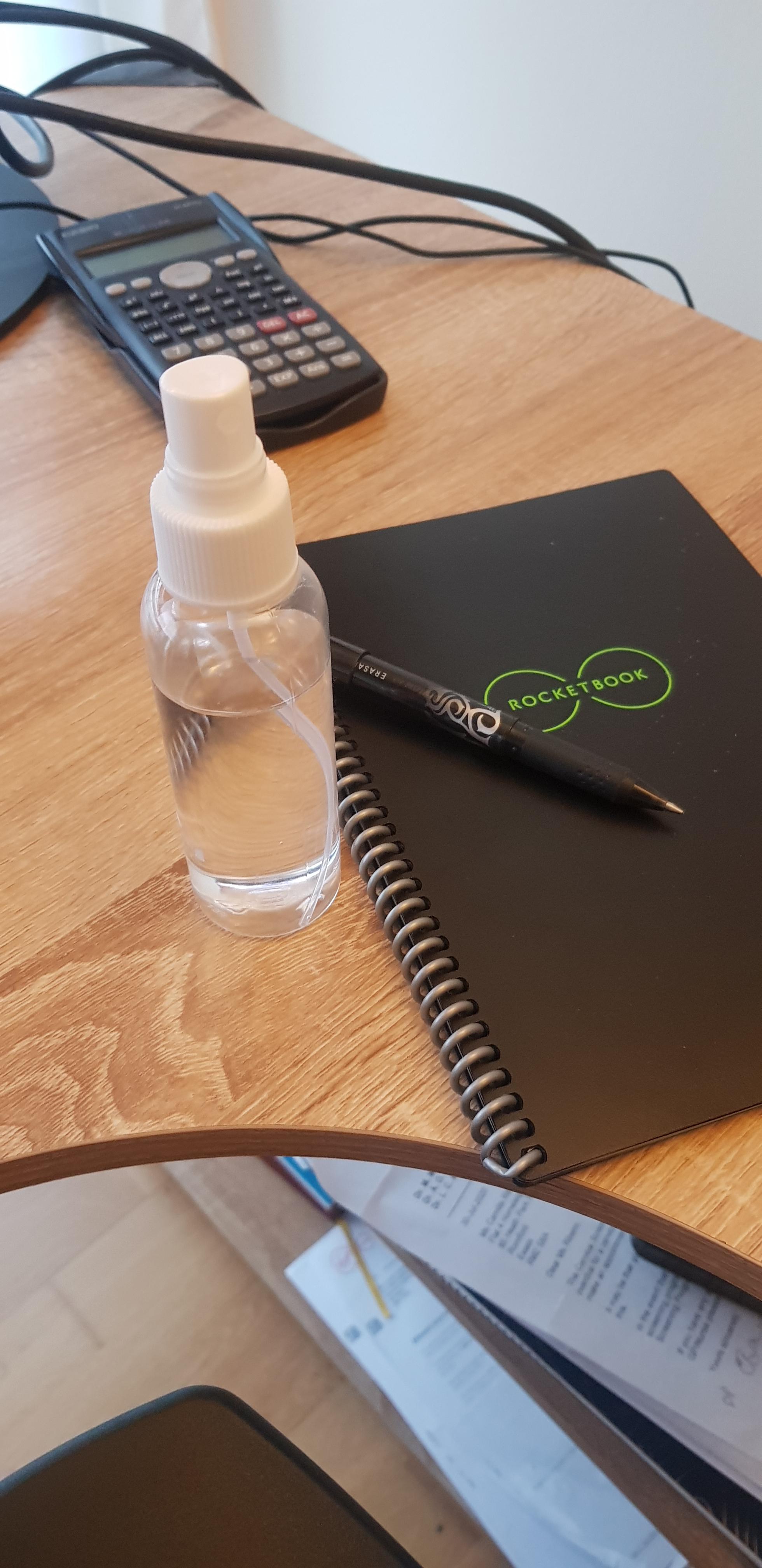 A not messy and portable solution to erase for 50p. r/rocketbook