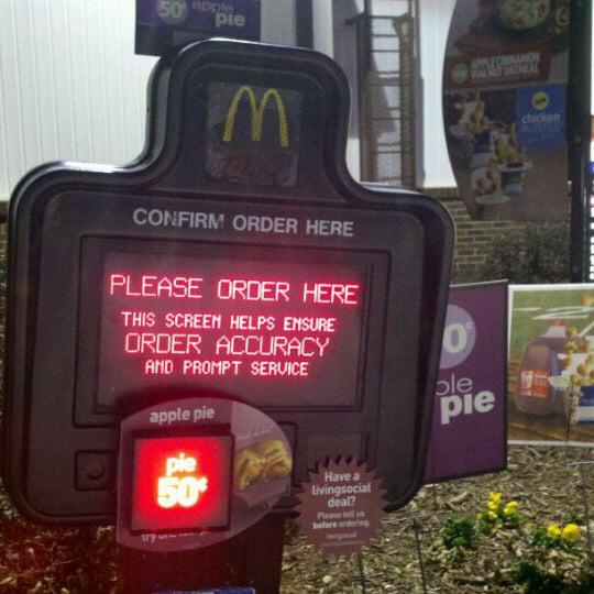 McDonald’s drivethru dotmatrix displays r/nostalgia