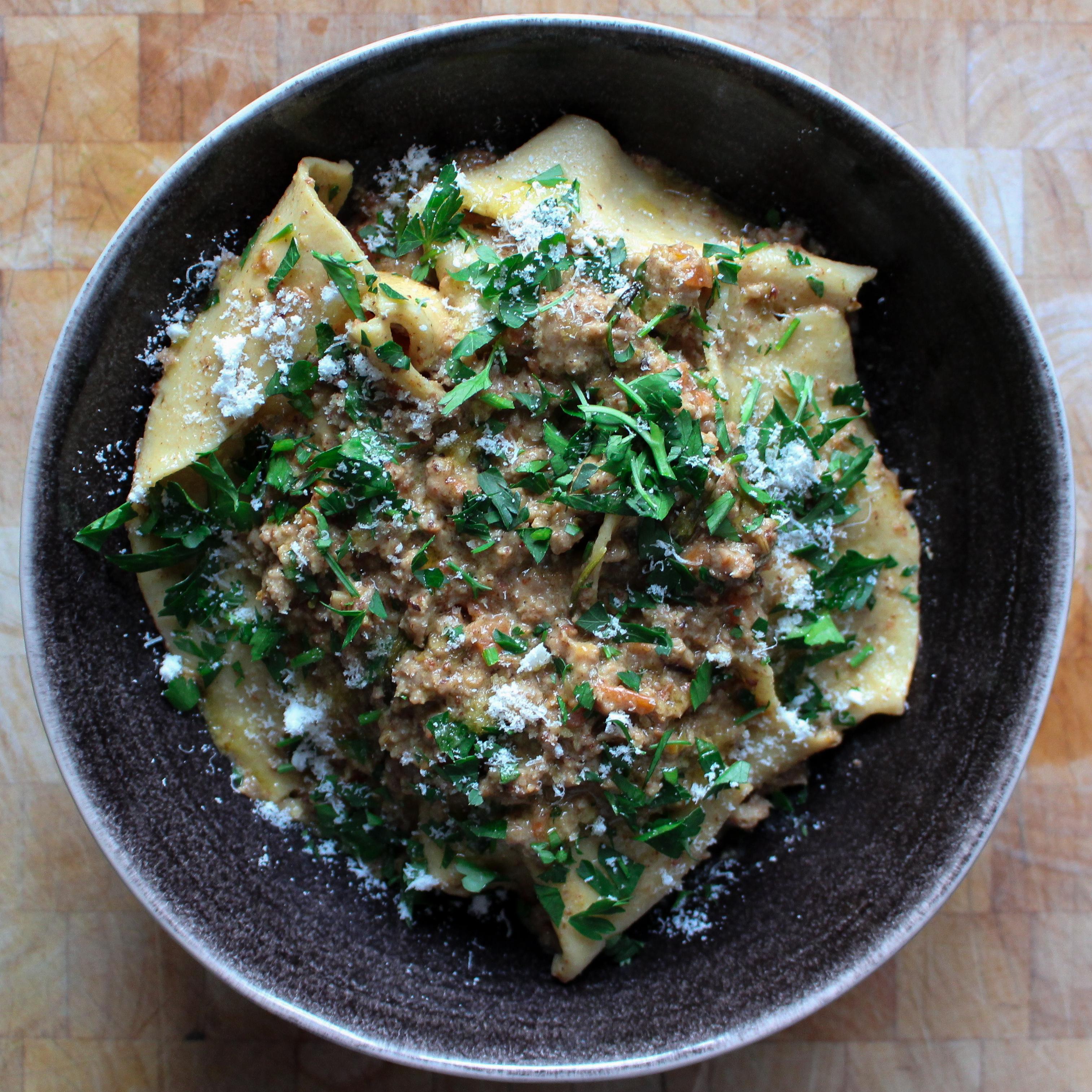 Fennel & Sausage Ragu with Handmade Pappardelle Recipe in comments