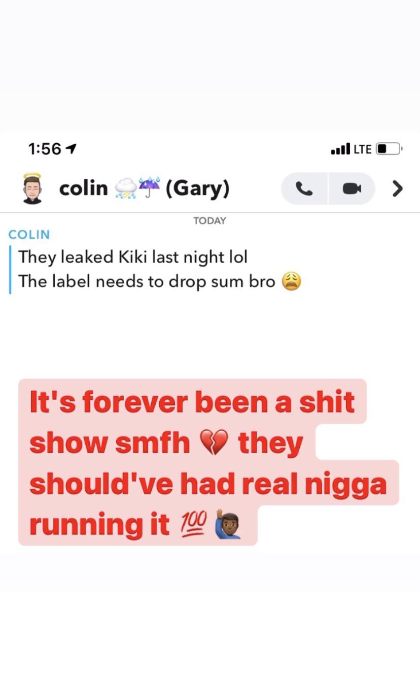 What juice’s cousin had to say about Kiki leaking. Seems as tho he’s