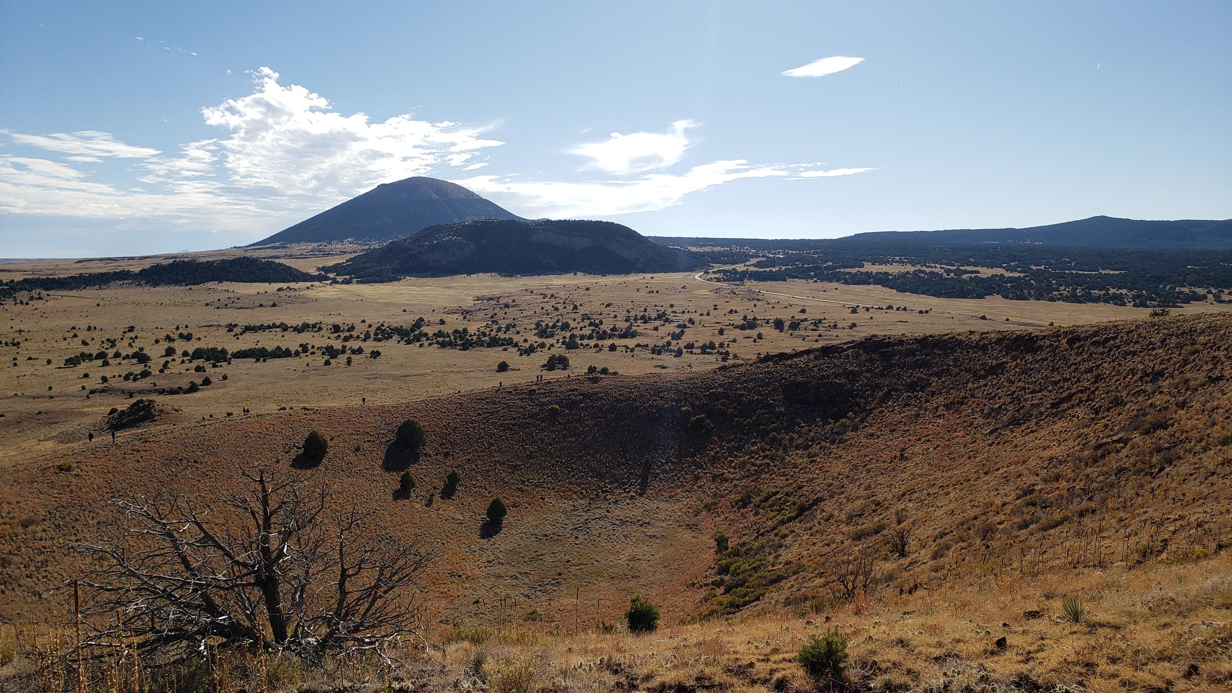 View from Baby Capulin (private property). The foreground is Mud Hill