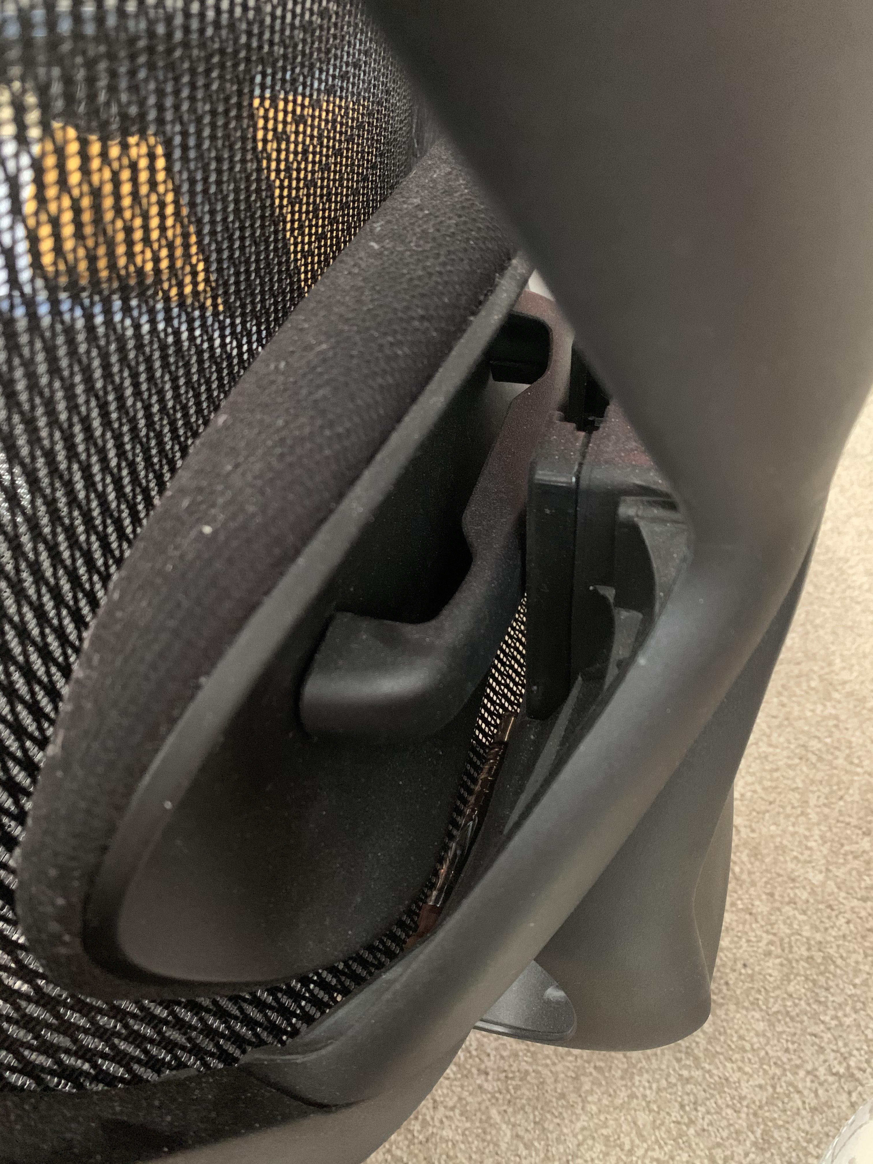 Finally found where my favorite piece went. (Back of an office chair