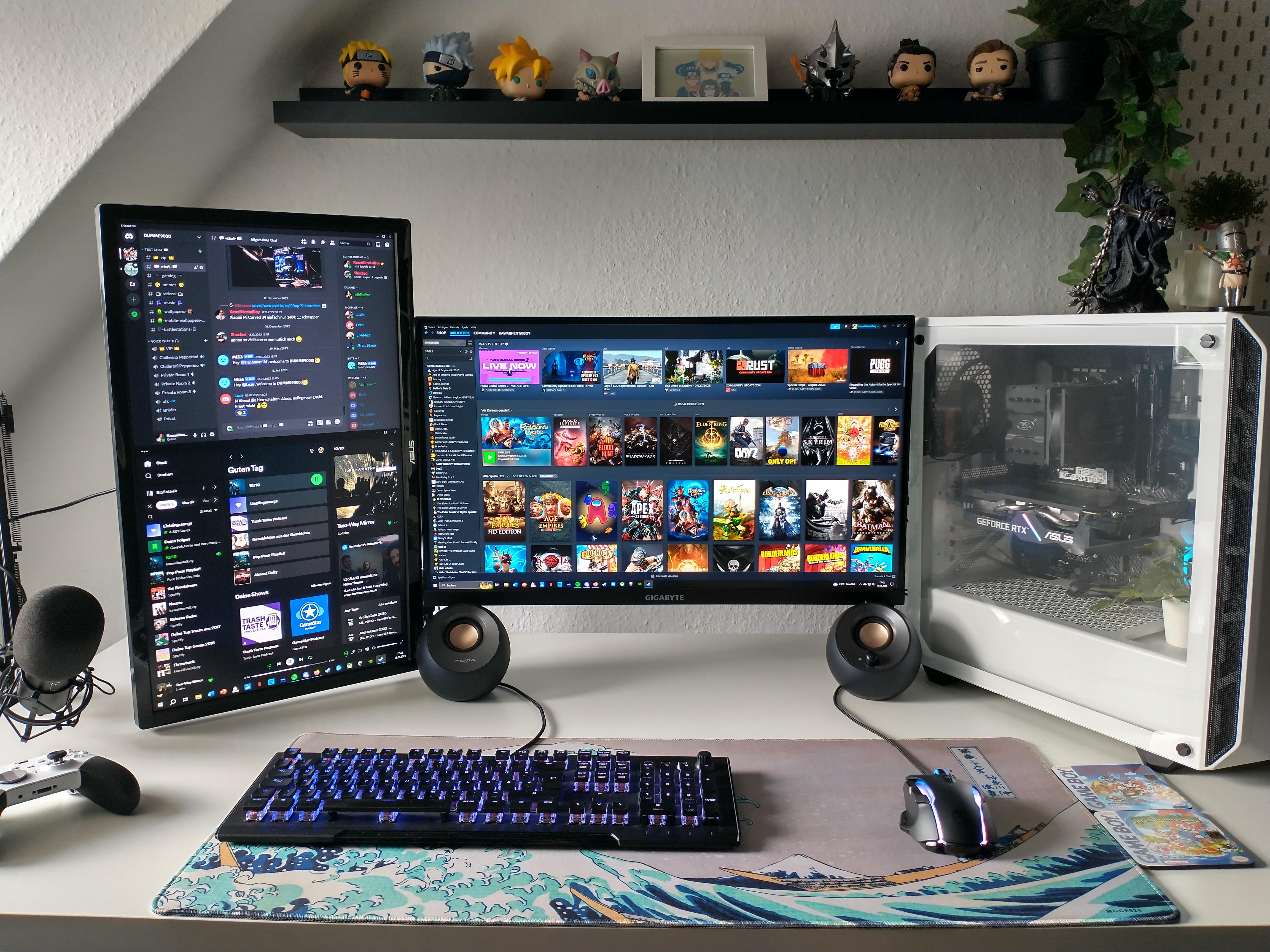 First time trying vertical monitor r/battlestations