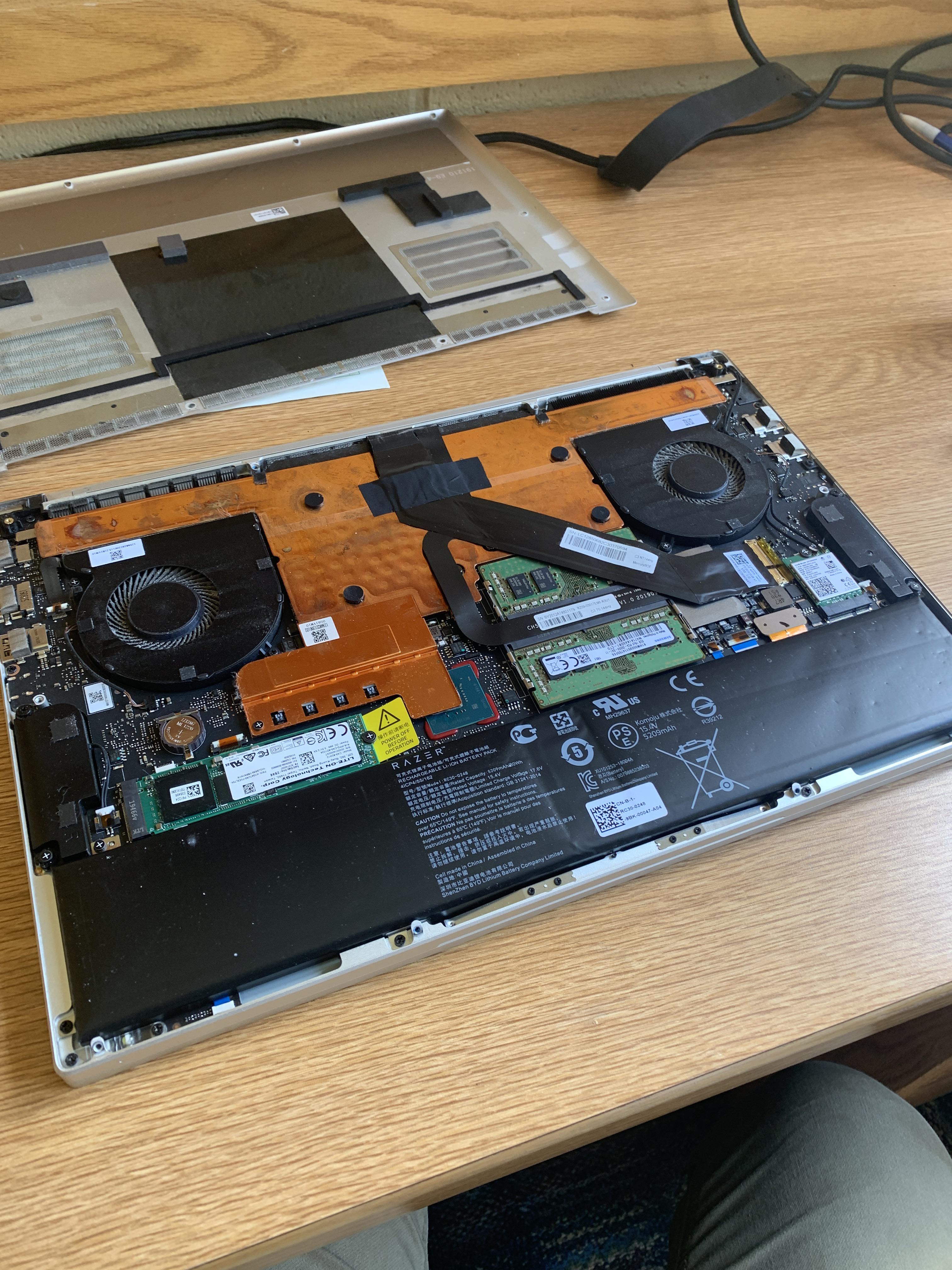 Another case of battery bloat ( When I unscrewed the back to inspect