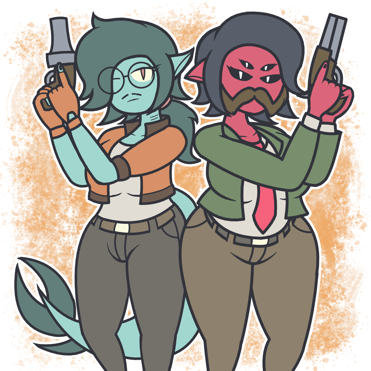 I dressed up my characters as our favorite duo for Halloween r/DiscoElysium