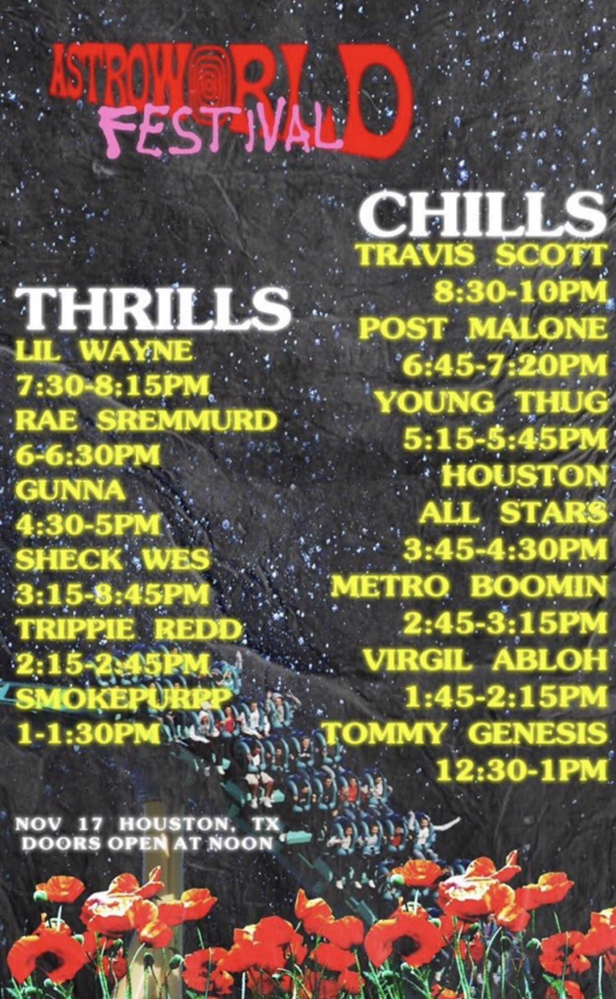 astroworld festival 2023 reddit OFFICIAL ASTROWORLD FESTIVAL SET TIMES travisscott