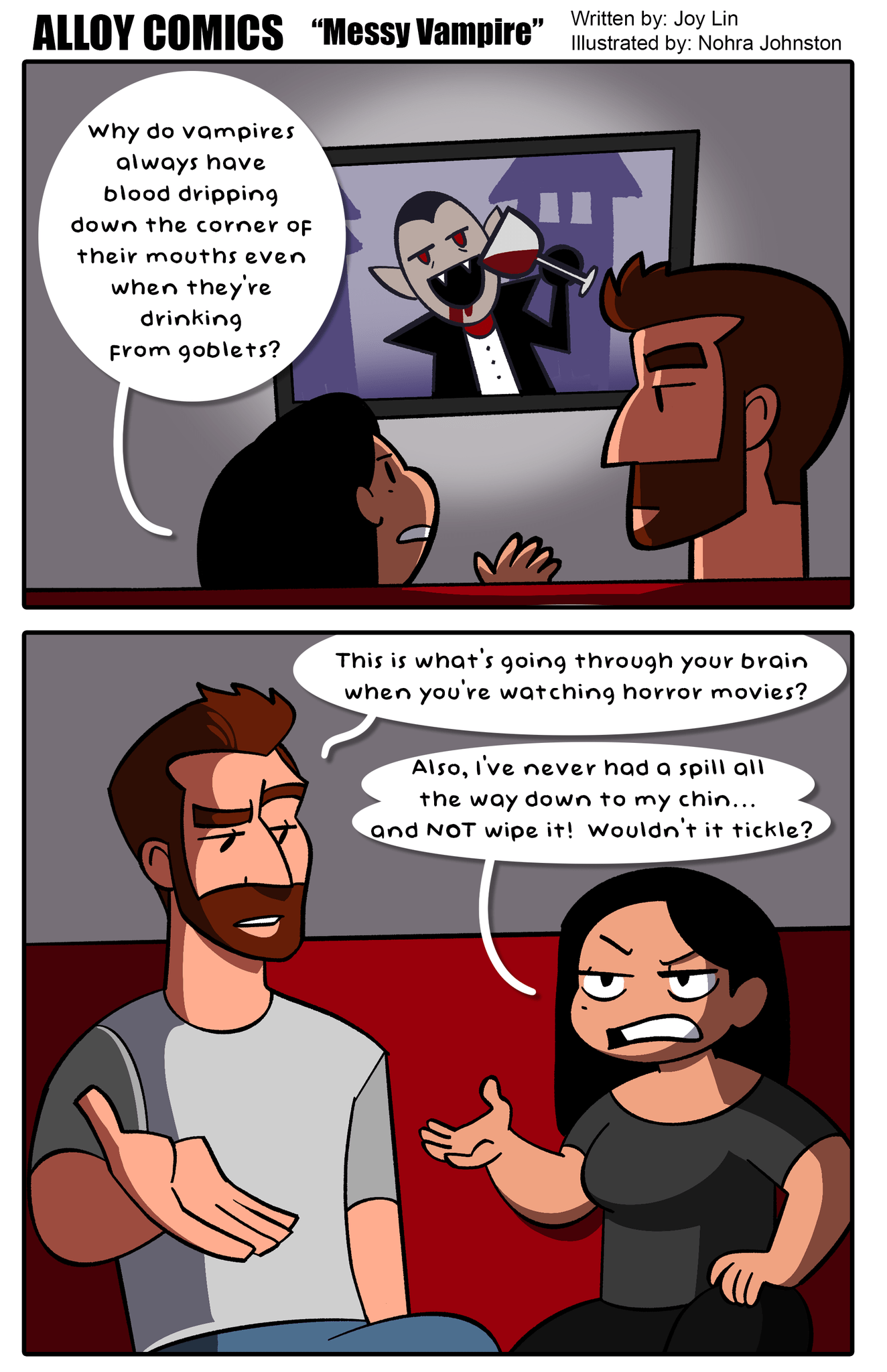 Besides, all women know how hard it is to get blood stains out of