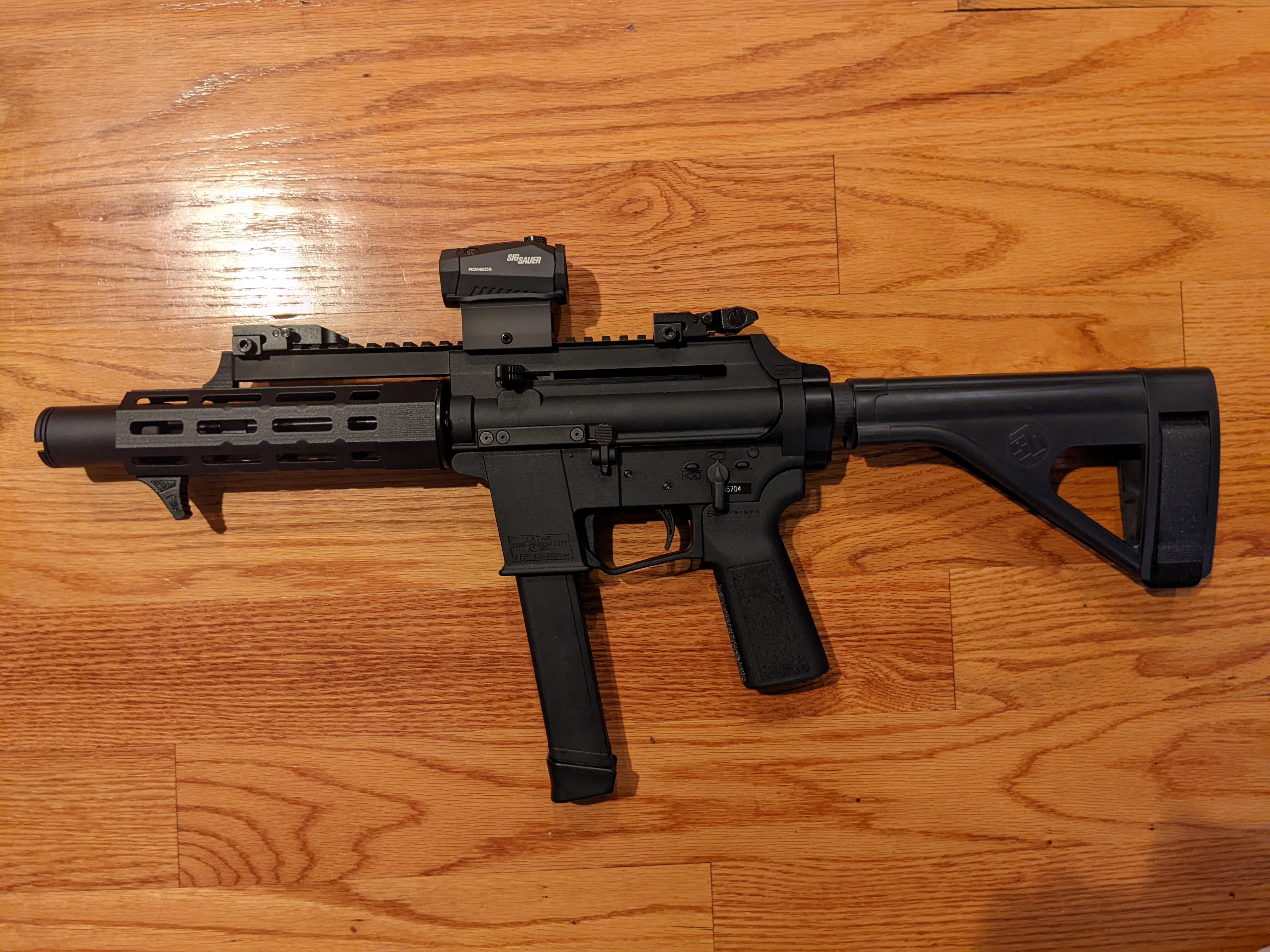 My Ep9 With My 3d Printed Extended Handguard Rextar
