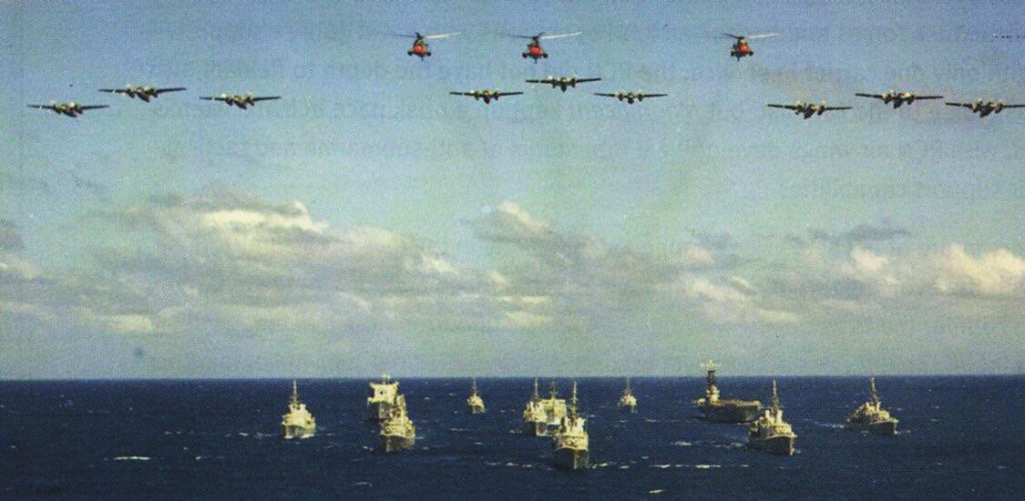 An all Canadian carrier group. So recently a huge naval power r/canada