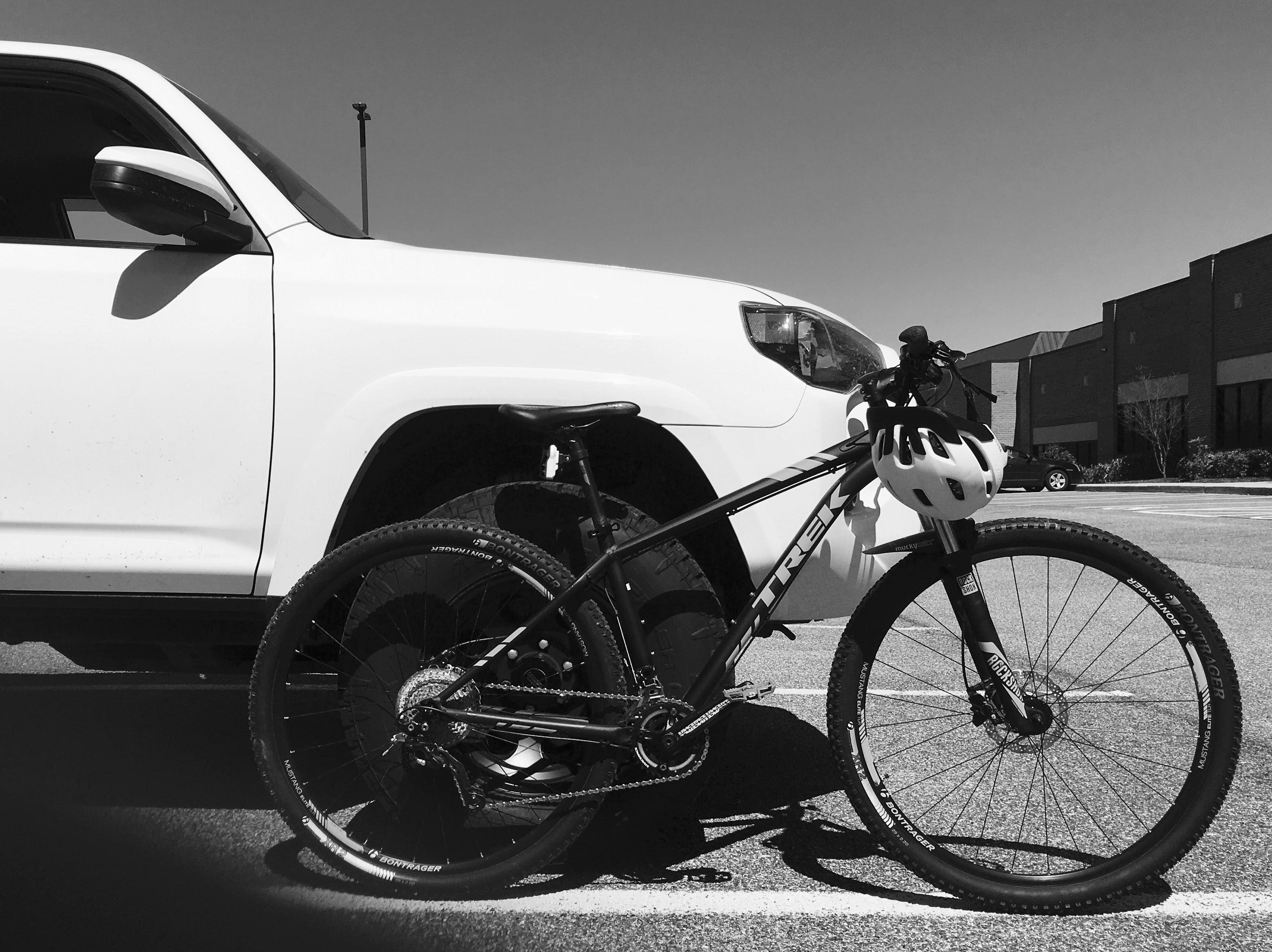 Big wheels & little(r) wheels setting up bike for trail riding 4Runner
