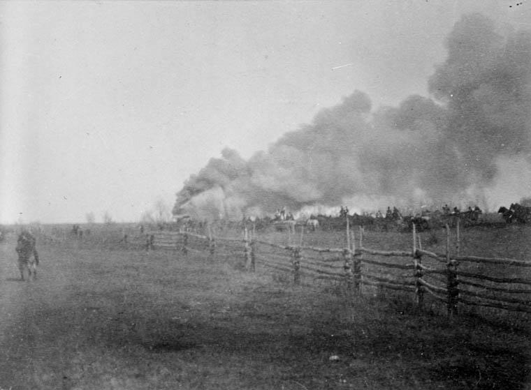 One of the earliest active combat photos, from my home province battle of Batoche Saskatchewan