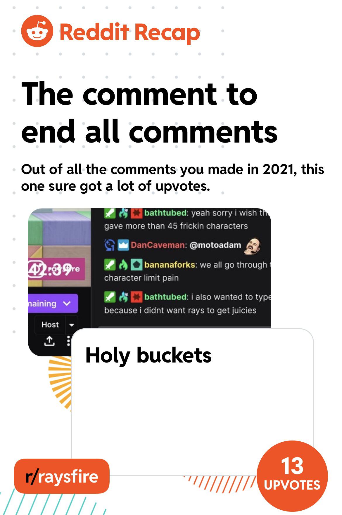 Holy buckets r/Raysfire