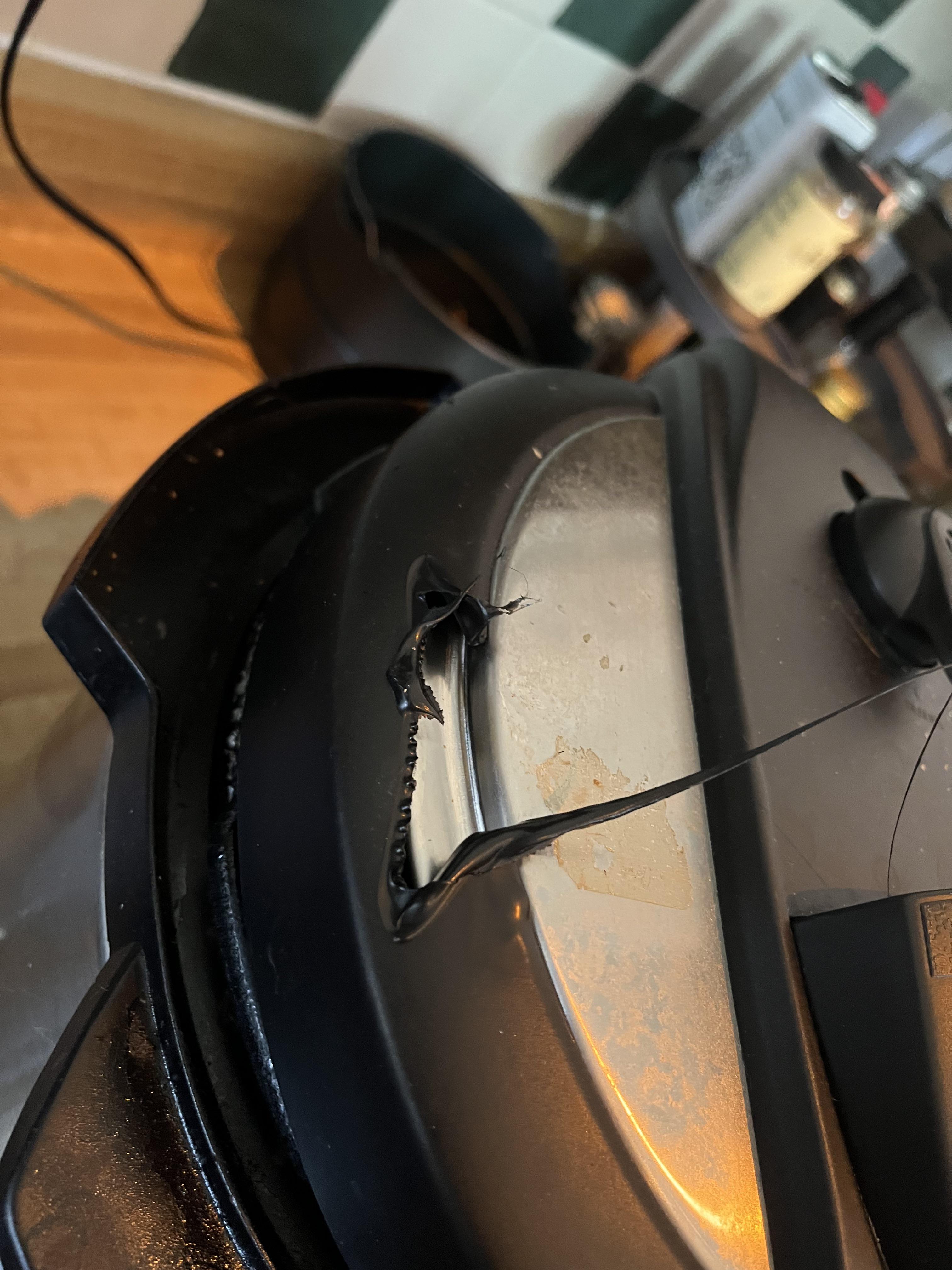 Accidentally had my instant pot lid touch a hot pan. It’s a bit melted