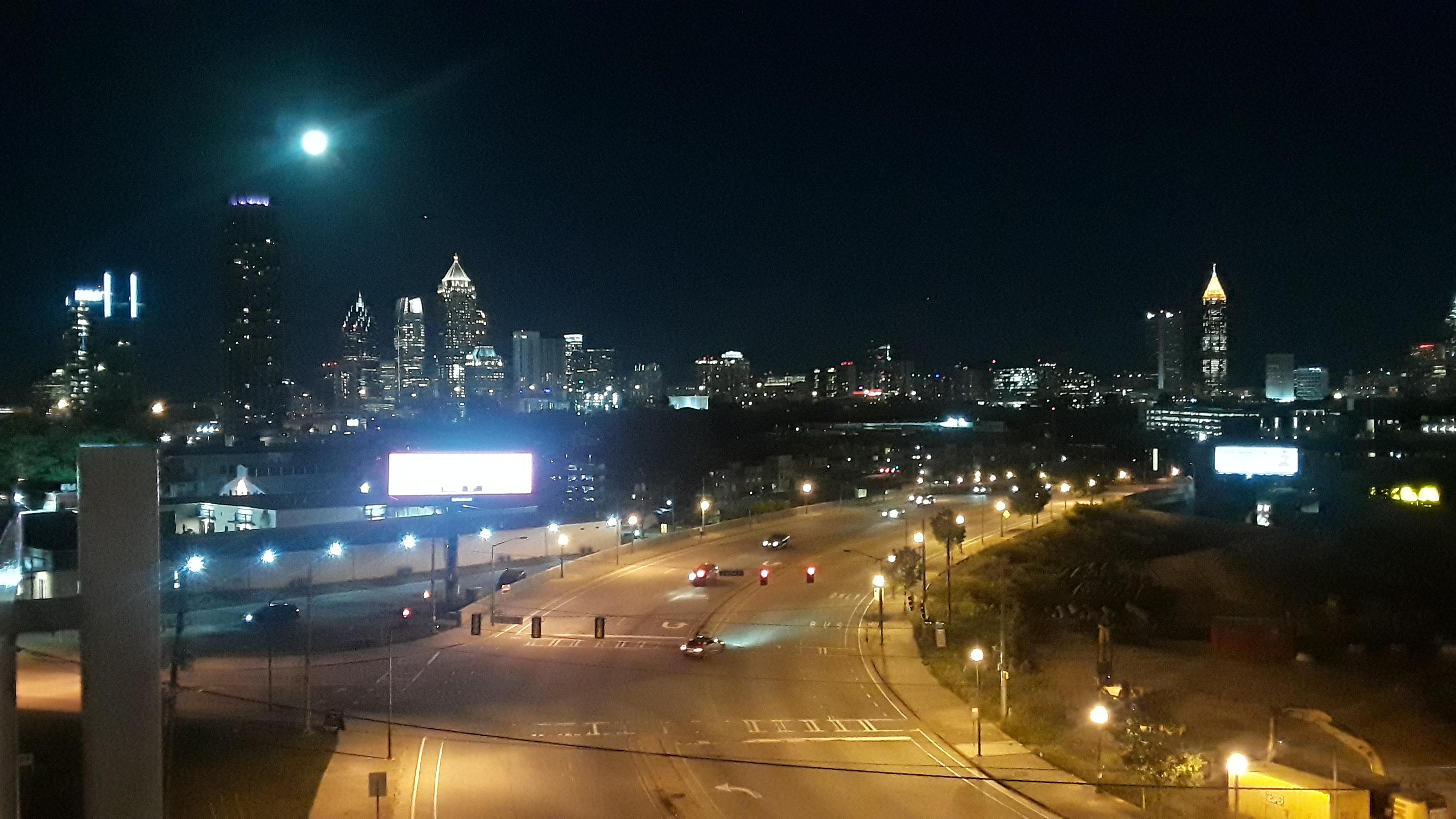 ATL Skyline at night... Before the Equitable building was changed